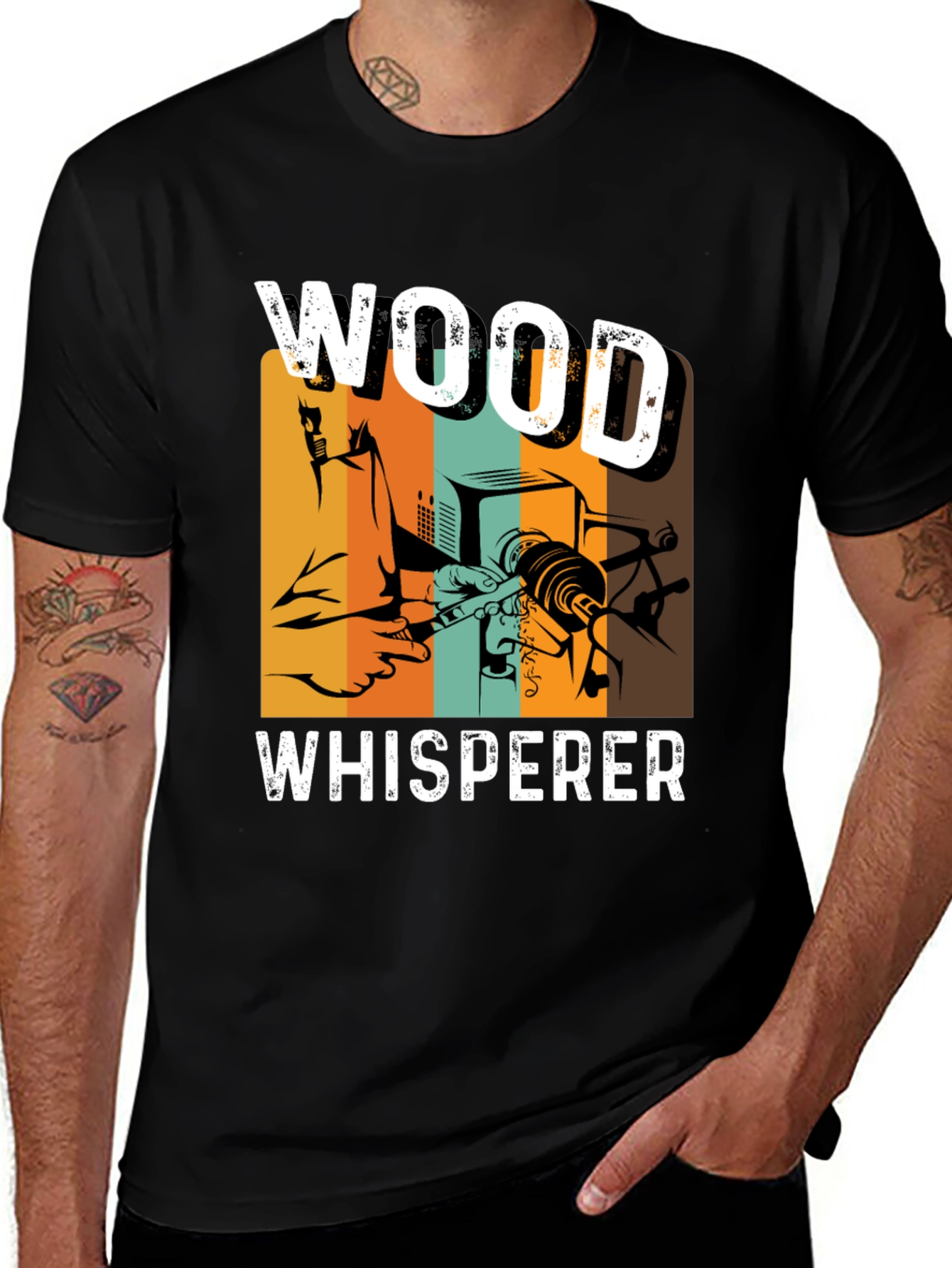 Wood Whisperer Graphic T-Shirt - Carpentry, Woodworking