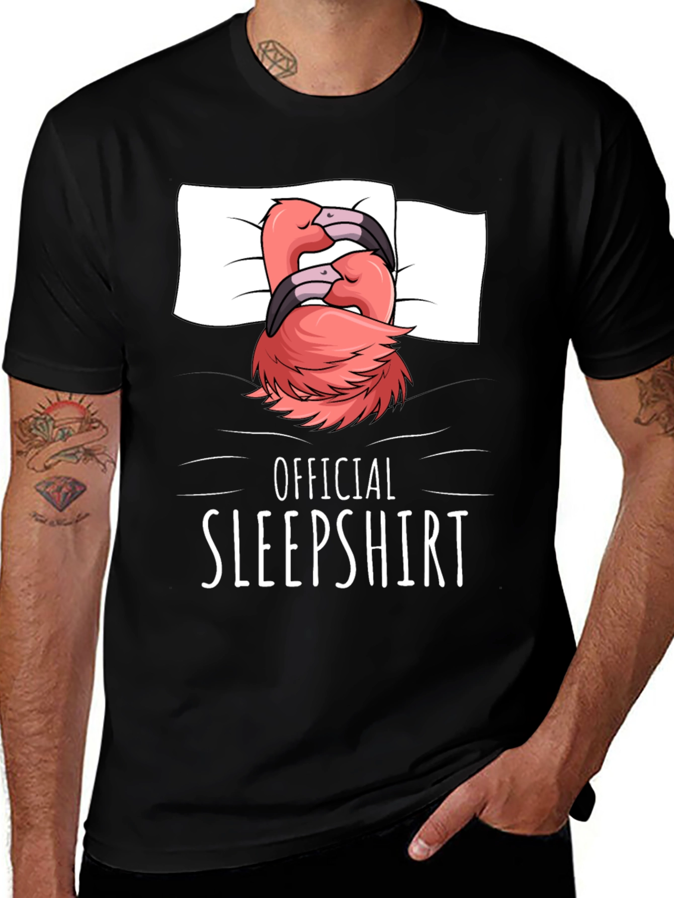 Variant 18 of Official Sleepshirt Flamingo Tee