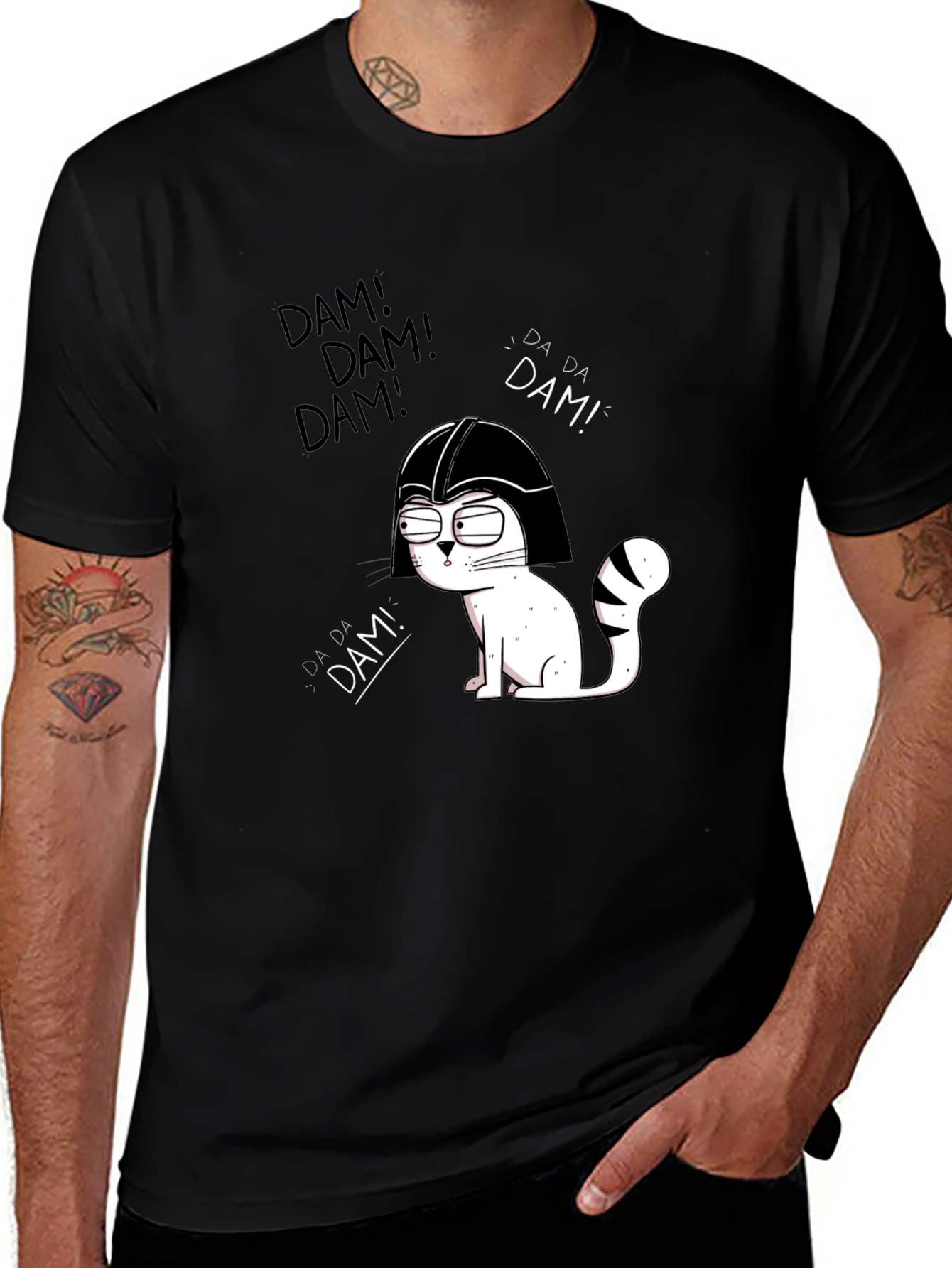 Variant 27 of Cat Vader T-Shirt - Funny Kitten Tee