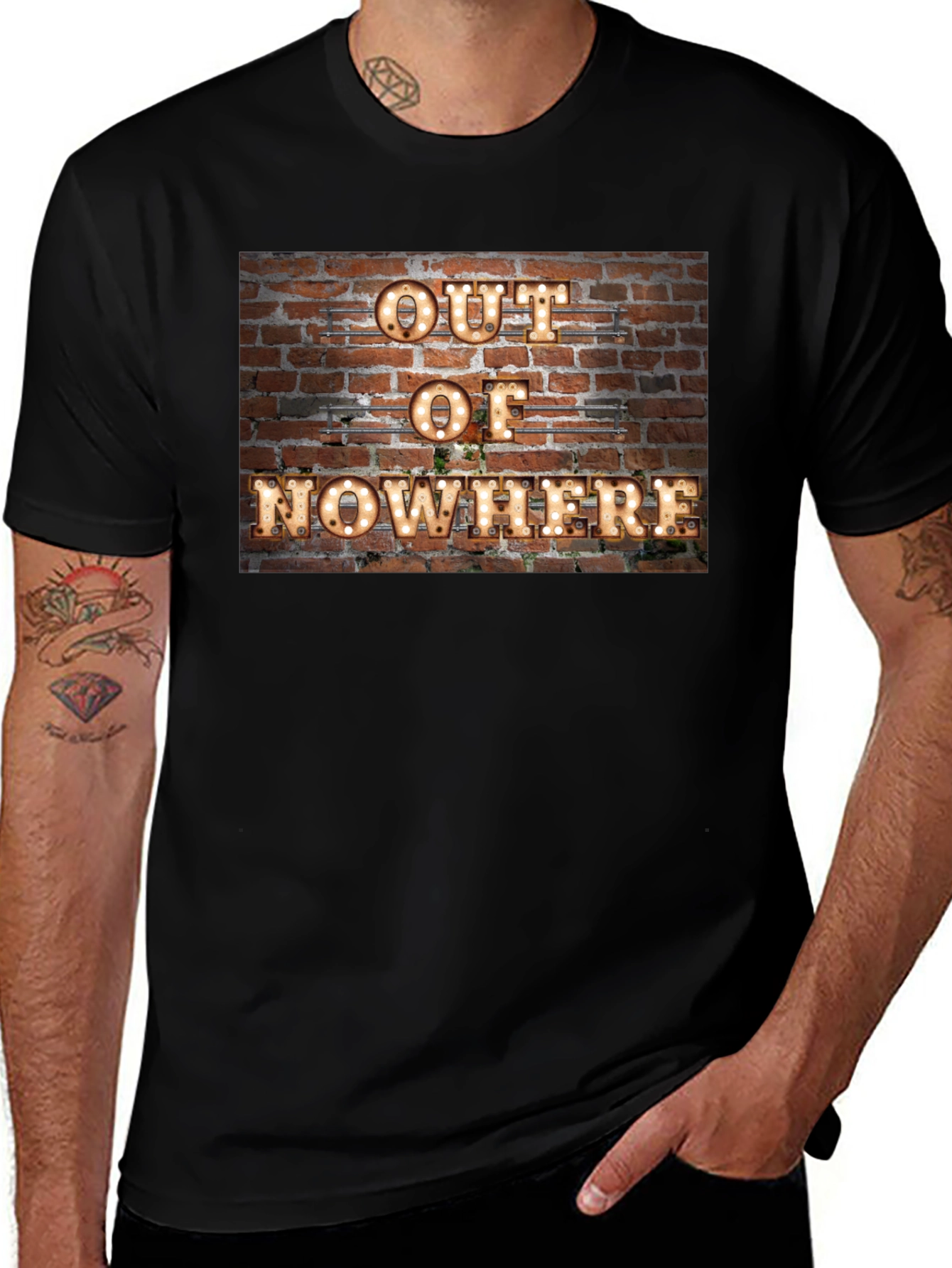 Variant 27 of Out of Nowhere Brick Wall Graphic Tee