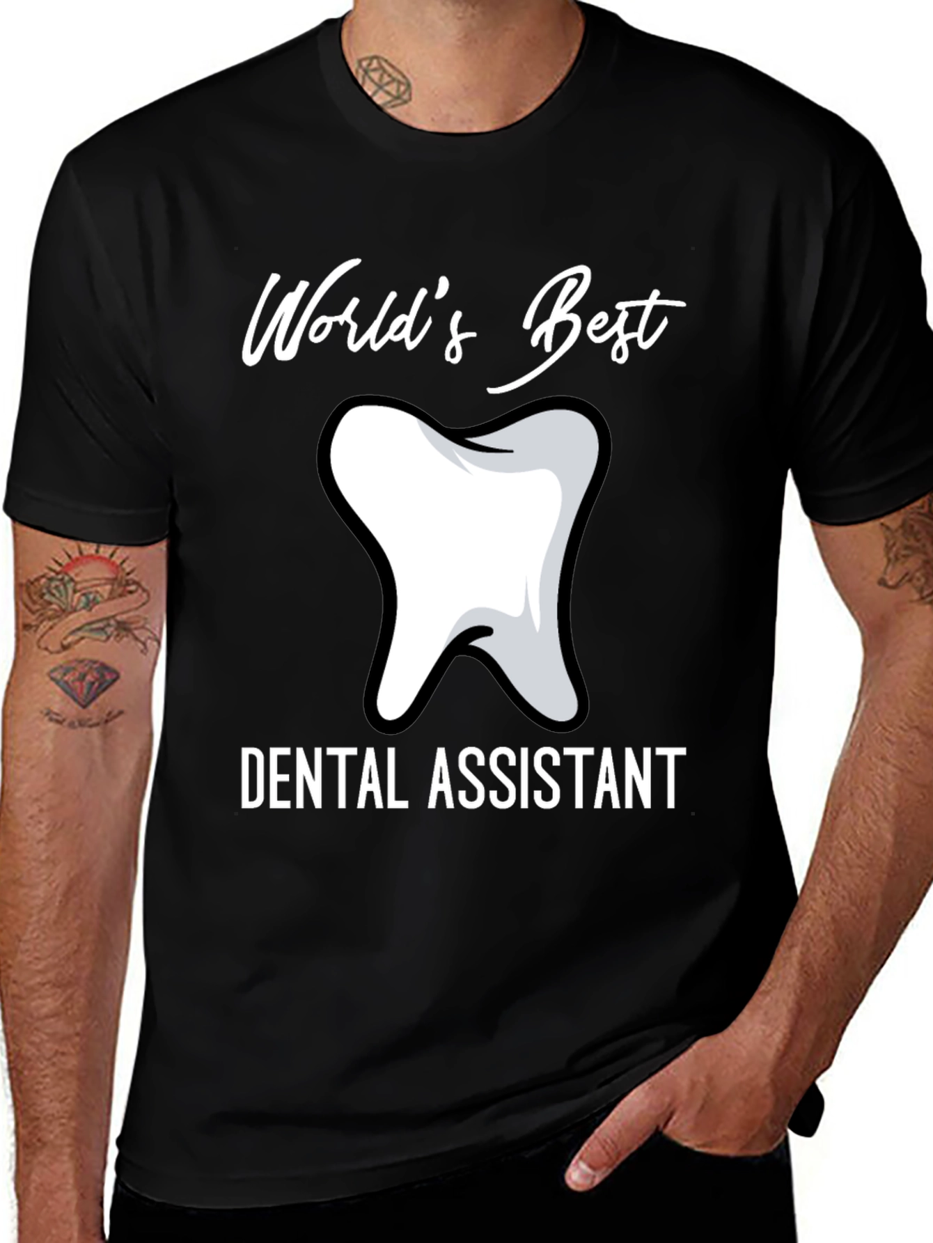 Variant 21 of Dental Assistant T-Shirt - World's Best Tooth Tee