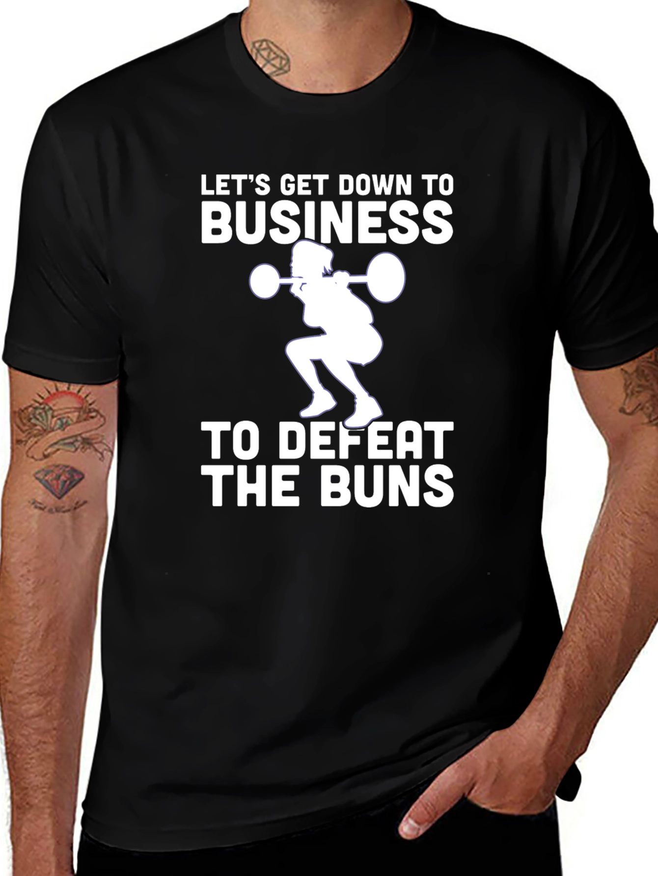 Variant 7 of Let's Get Down to Business Workout T-Shirt