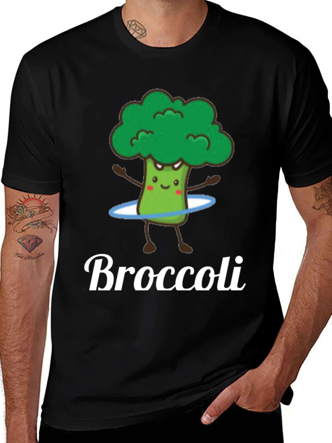 Variant 4 of Broccoli Cartoon Graphic T-Shirt