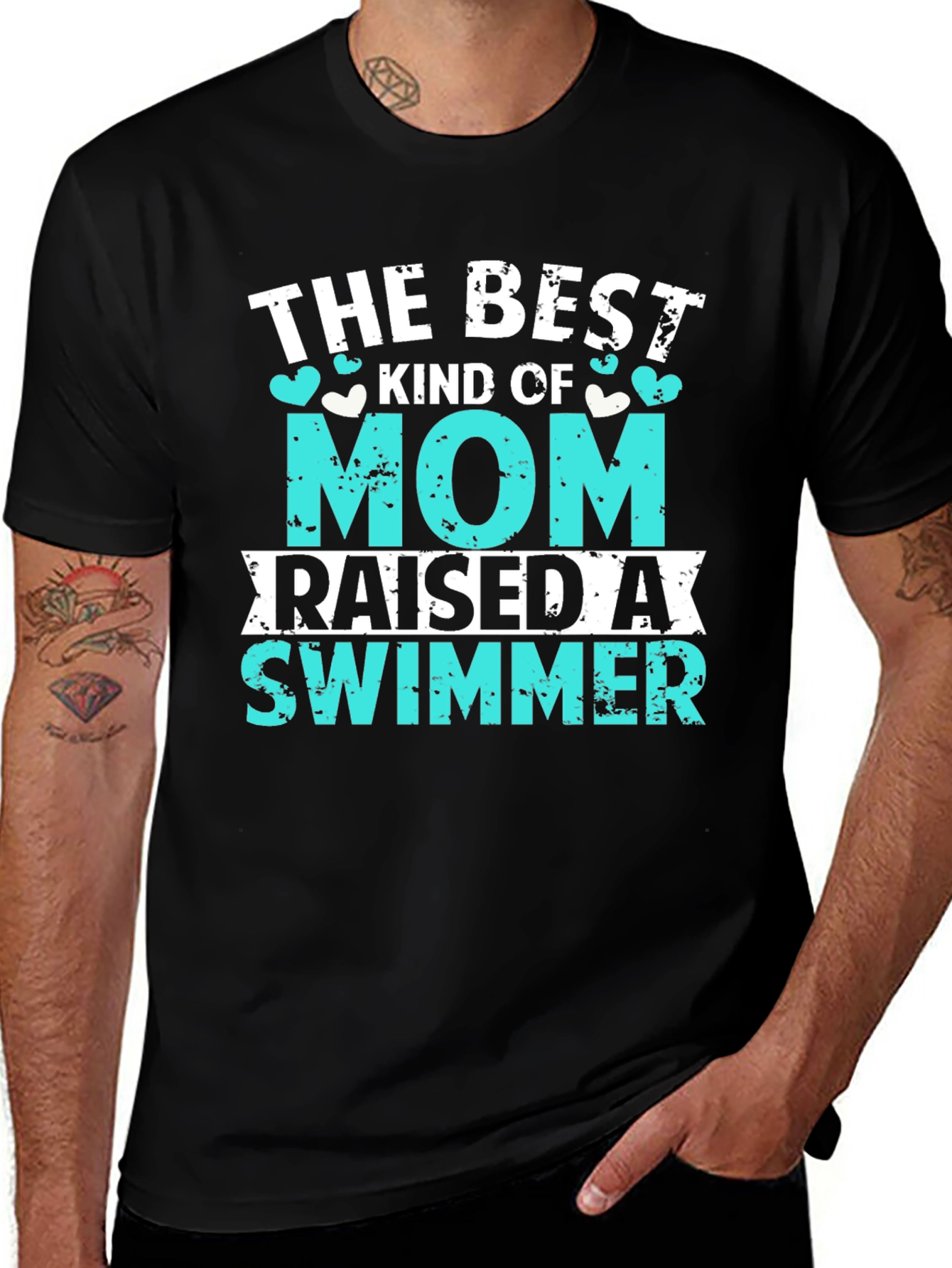 Variant 13 of Best Kind of Mom Raised a Swimmer T-Shirt
