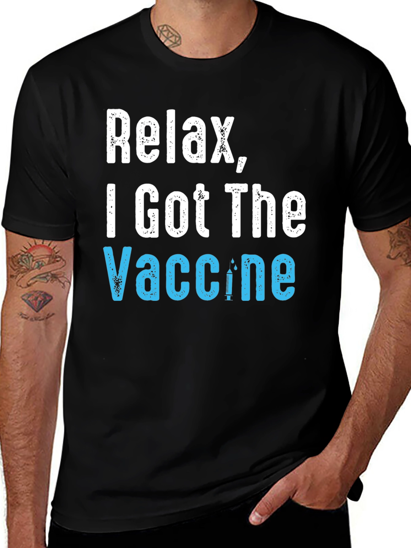 Variant 20 of Relax, I Got The Vaccine T-Shirt