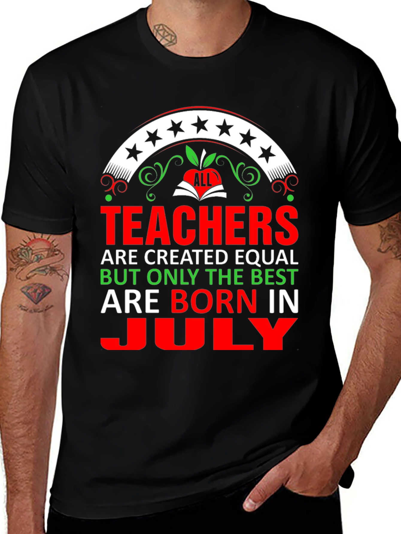 Variant 19 of Teachers Born in July T-Shirt