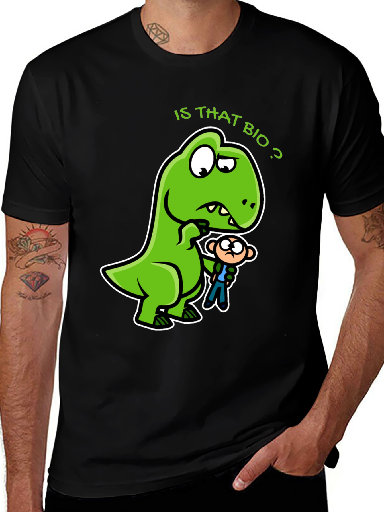 Variant 14 of Is That Bio? Funny Dinosaur Graphic T-Shirt