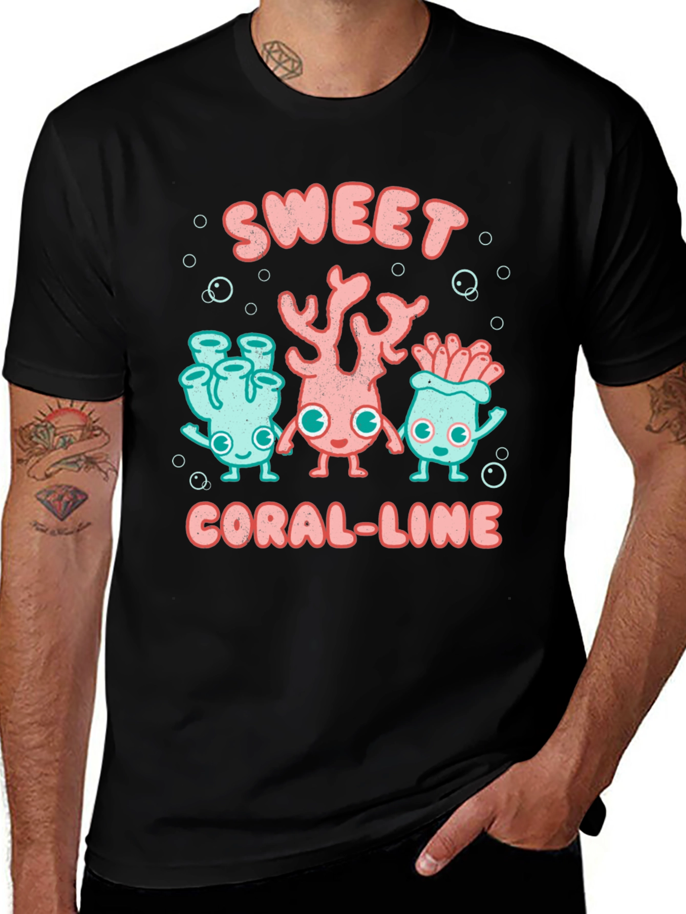 Variant 17 of Sweet Coral Line T-Shirt
