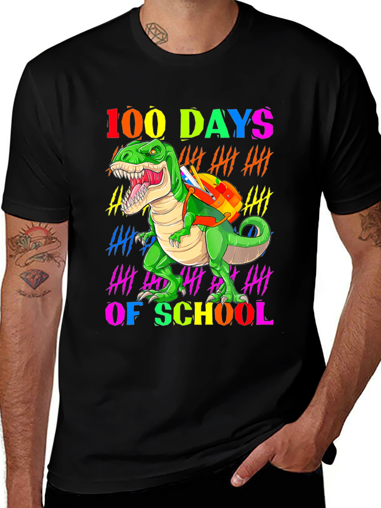 100 Days of School Dinosaur T-Shirt