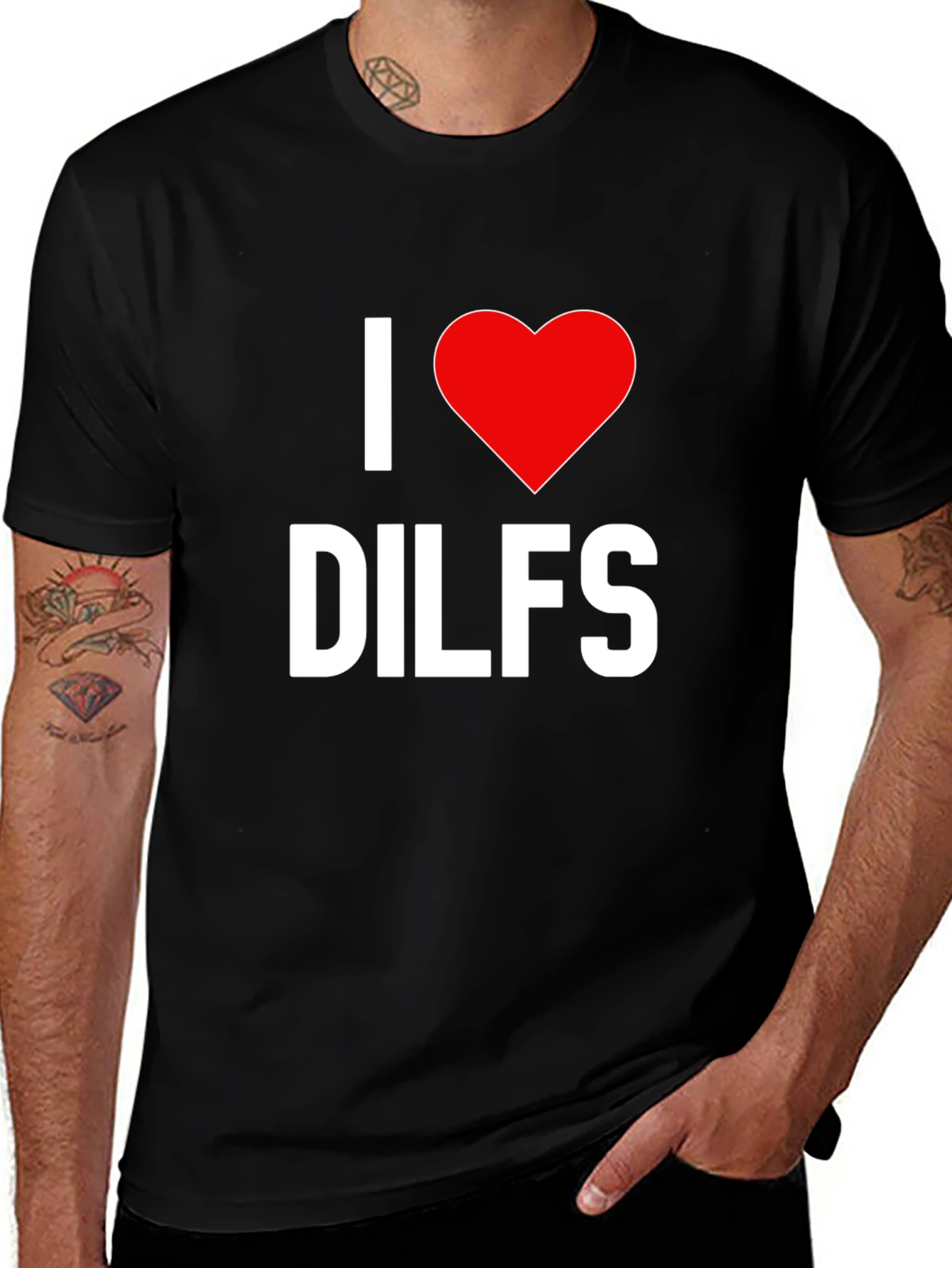Variant 24 of I Love DILFS Graphic Tee - Bold Statement Shirt