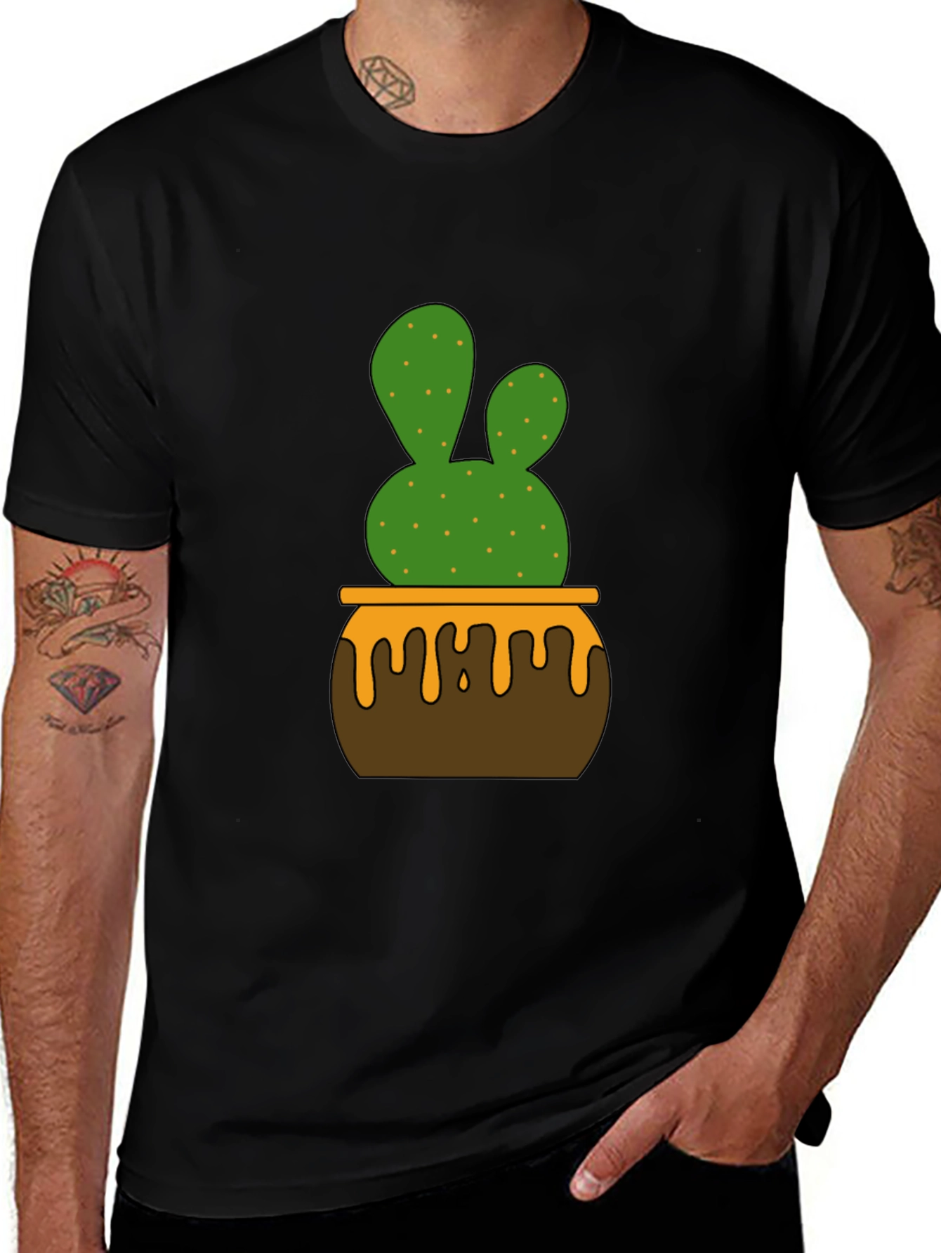 Variant 15 of Cactus in Pot Graphic Tee - Stylish Unisex T-Shirt