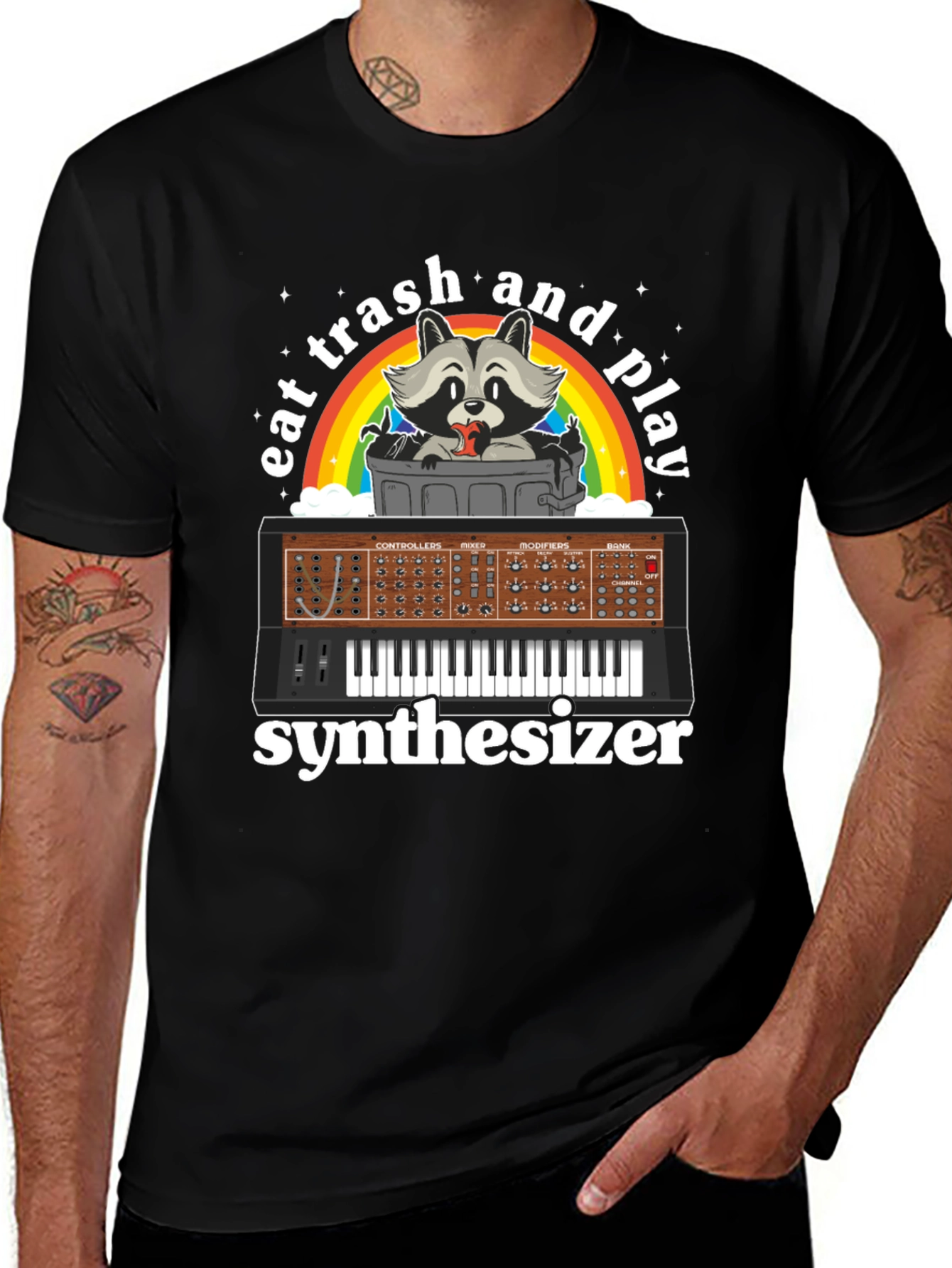 Eat Trash and Play Synthesizer T-Shirt