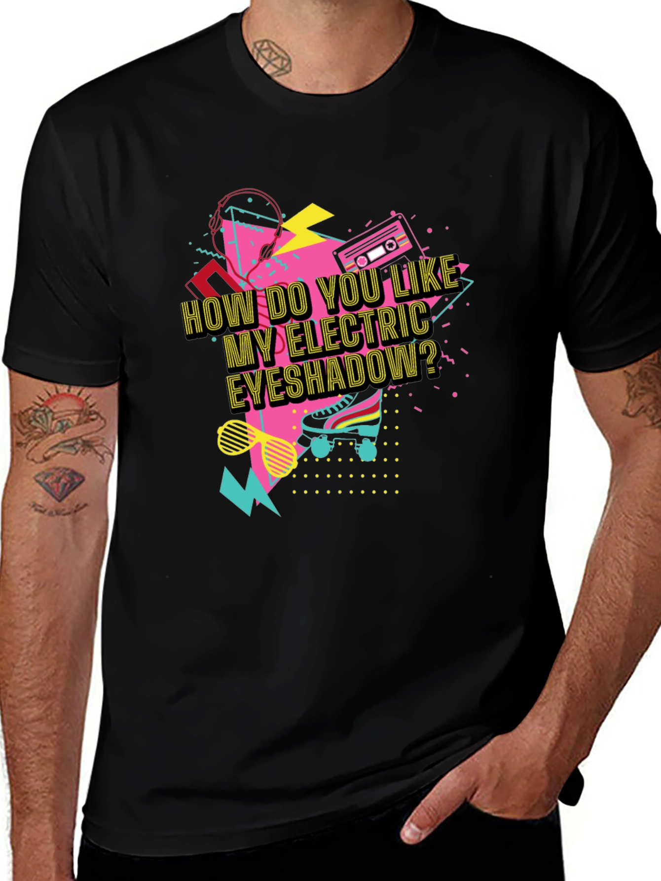Variant 2 of Electric Eyeshadow 80's T-Shirt