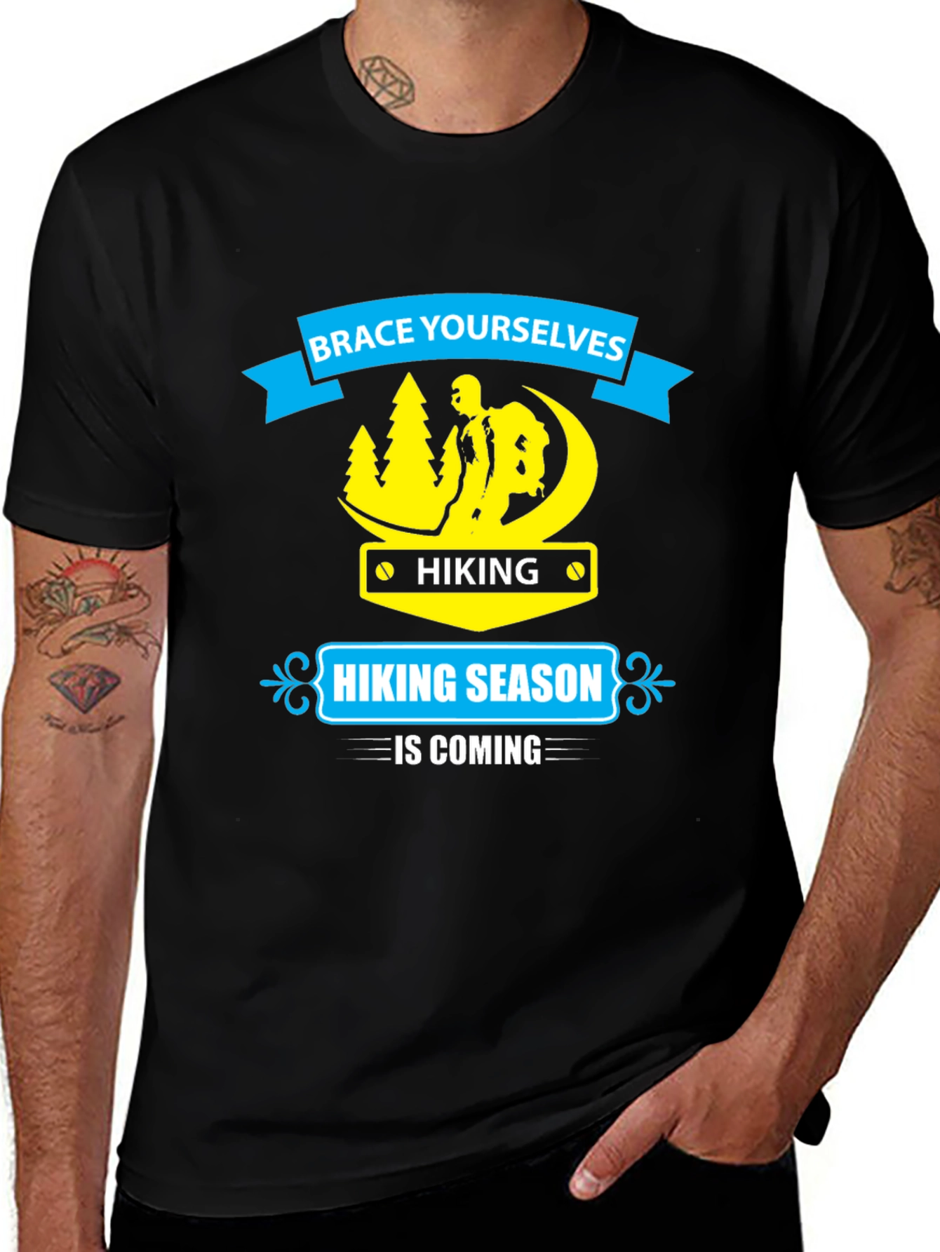 Hiking Season T-Shirt - Brace Yourselves Adventure Tee