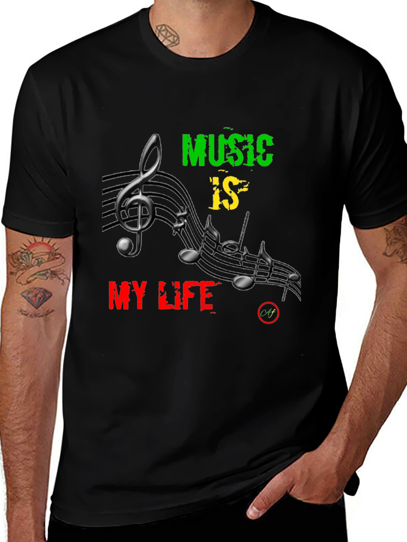 Variant 22 of Music Is My Life Graphic T-Shirt