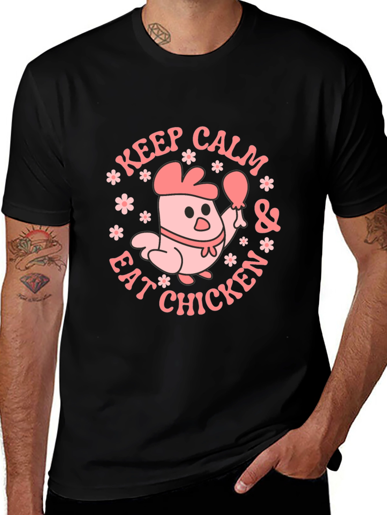 Variant 29 of Keep Calm & Eat Chicken Graphic Tee