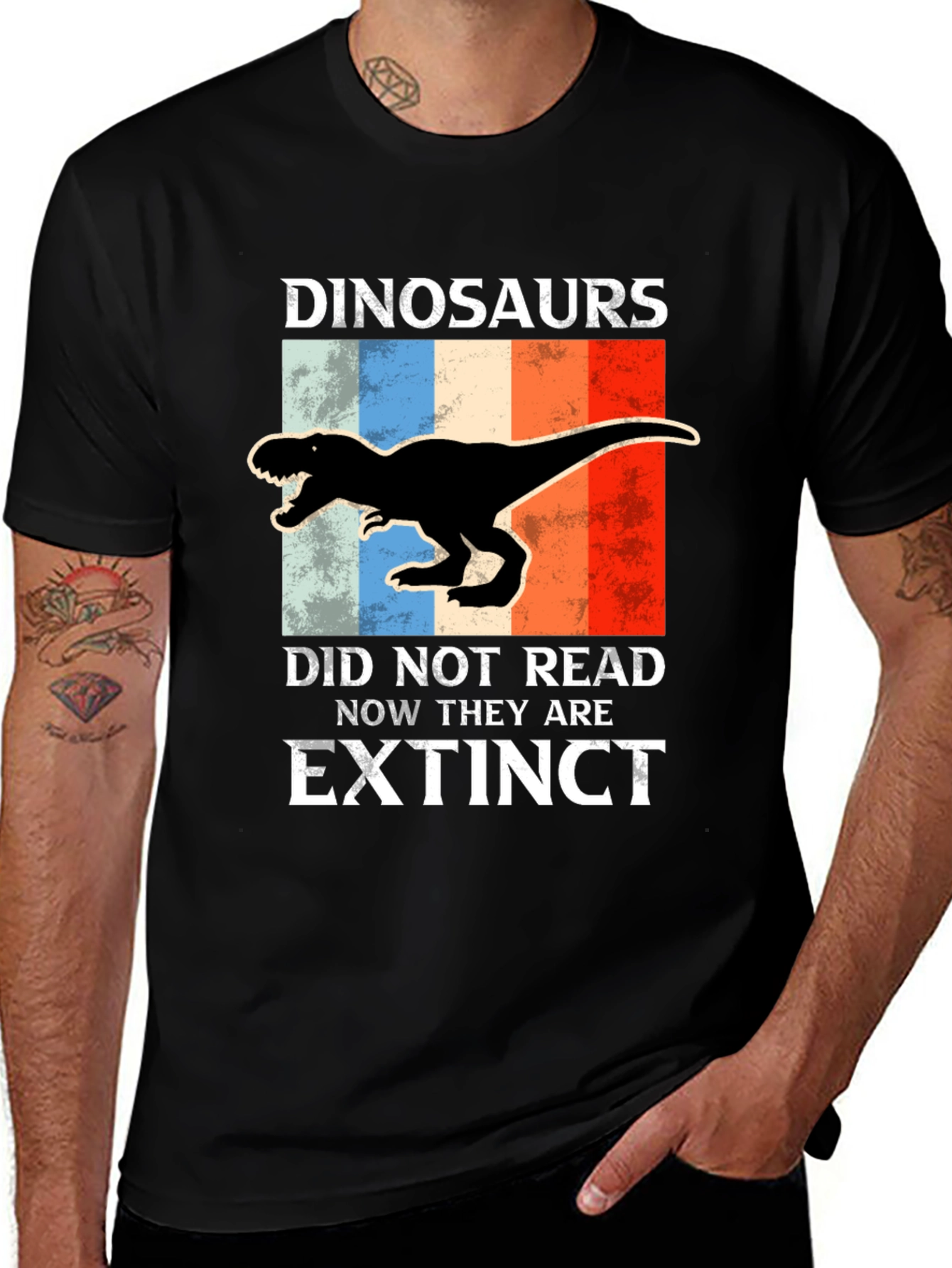 Variant 11 of Dinosaurs Did Not Read Extinct T-Shirt