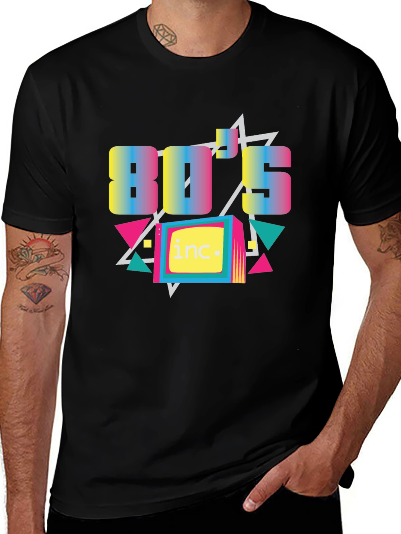 Variant 9 of 80's Inc. Graphic Tee - Retro Style