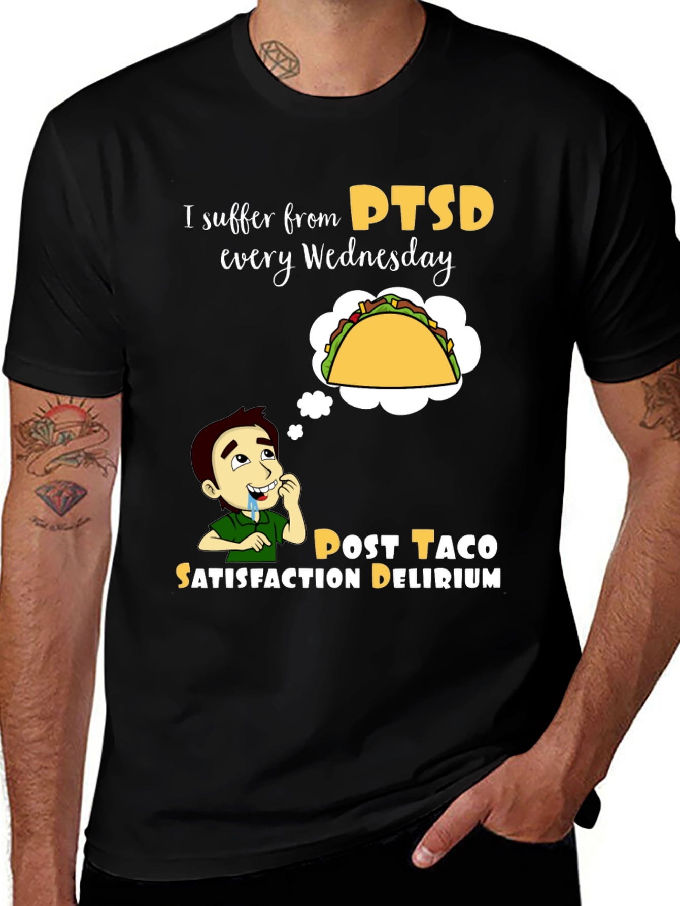 Variant 27 of PTSD Every Wednesday T-Shirt