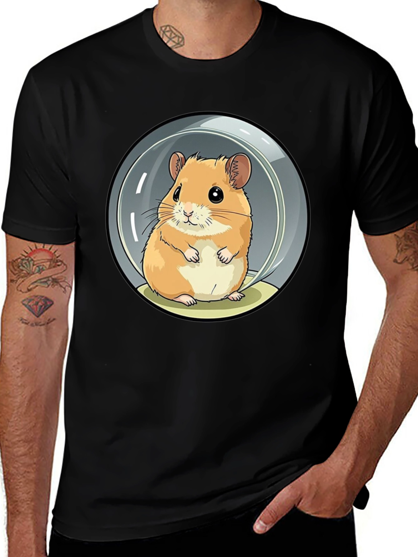 Variant 25 of Hamster Bubble T-Shirt - Cute Graphic Tee