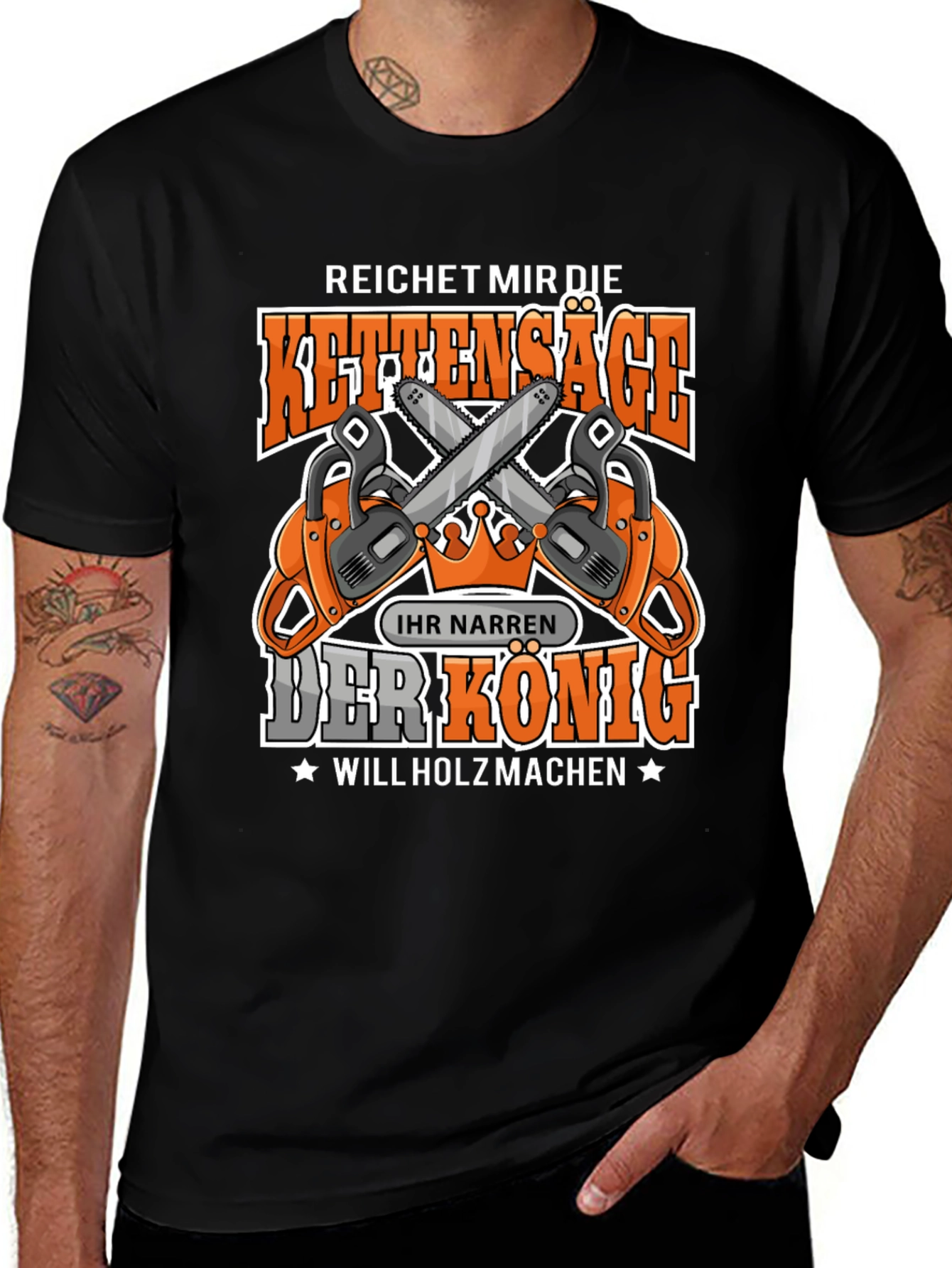 Variant 14 of Chainsaw King T-Shirt - Lumberjack Humor