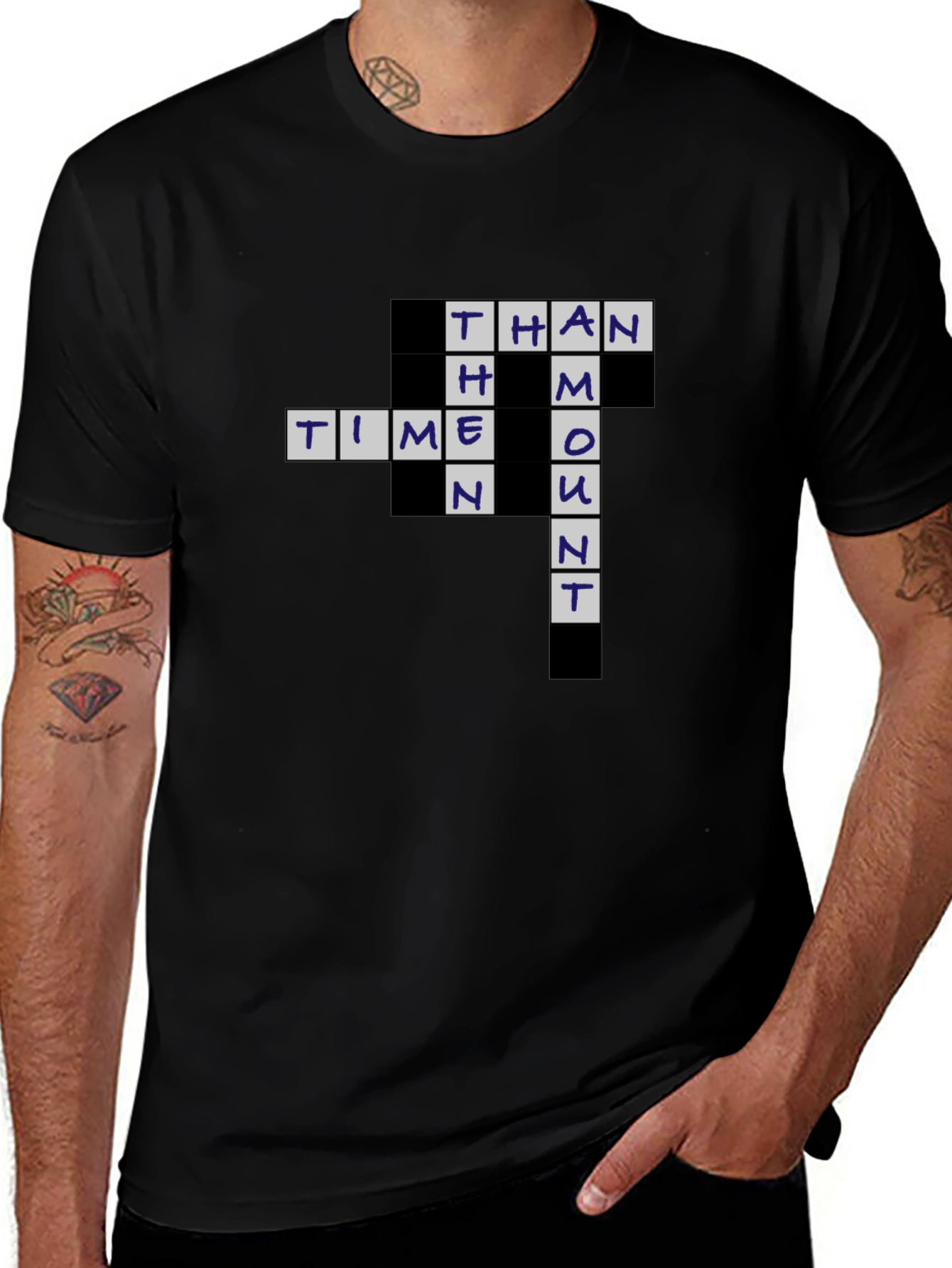 Variant 5 of Time Out Crossword Puzzle Graphic T-Shirt