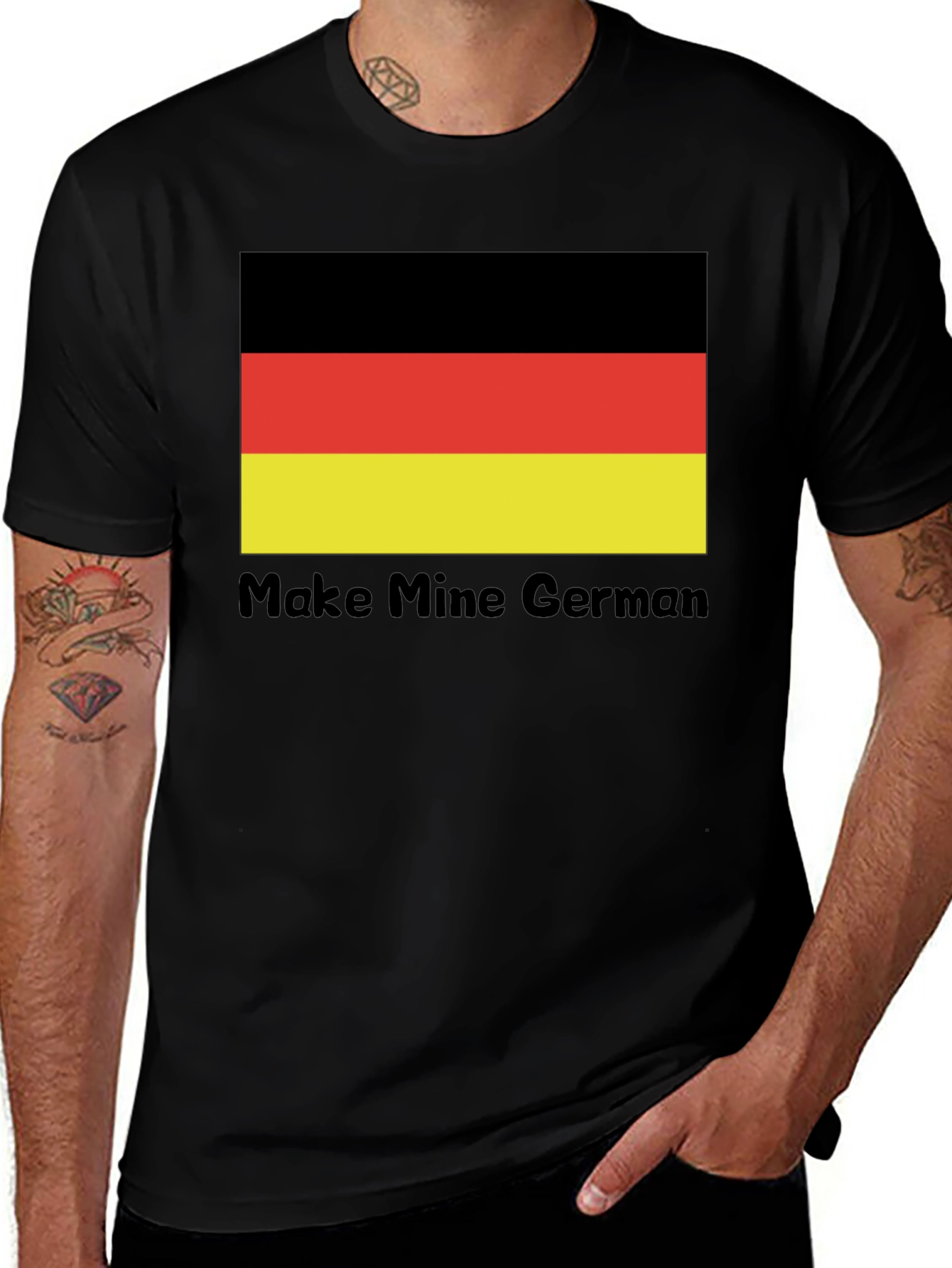 Make Mine German T-Shirt Flag Tee