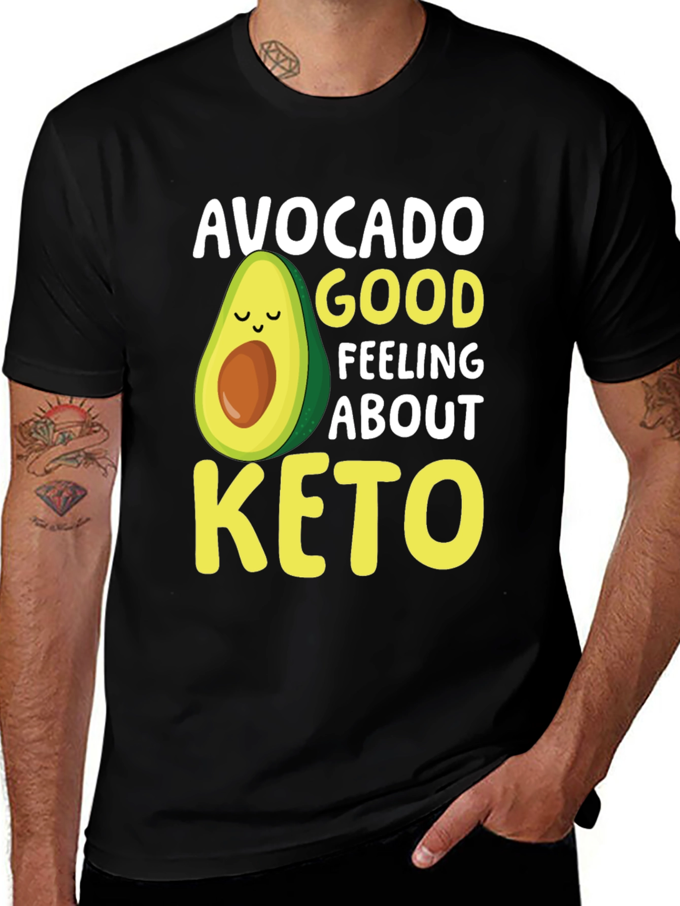 Variant 7 of Avocado Good Feeling About Keto T-Shirt