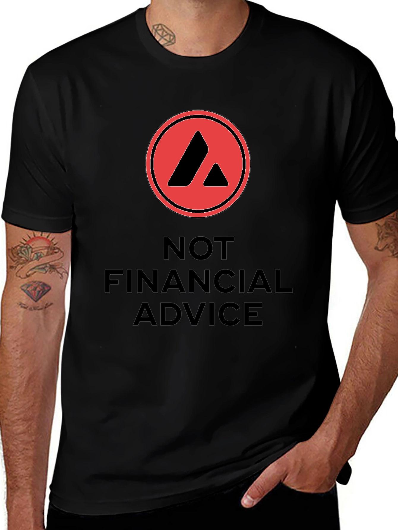 Avalanche Crypto "Not Financial Advice" T-Shirt