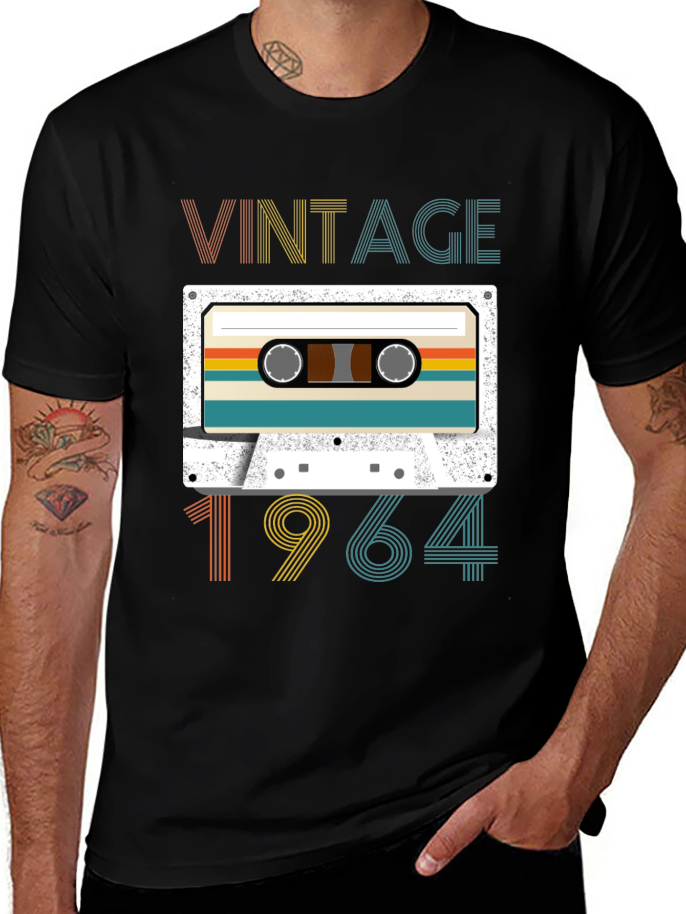 Variant 24 of Vintage 1964 Cassette Tape Graphic T-Shirt