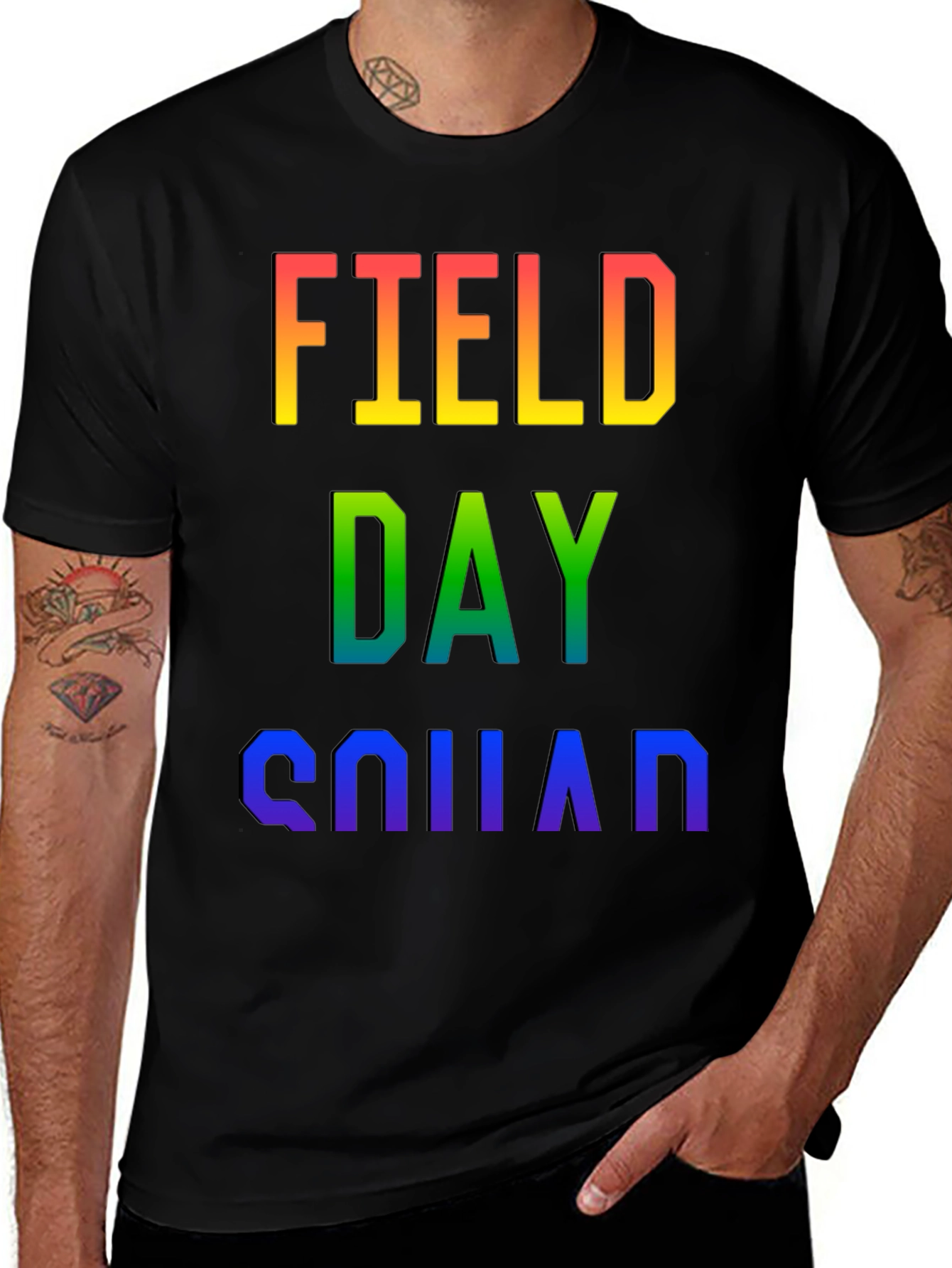 Variant 26 of Field Day Squad T-Shirt - Rainbow Pride