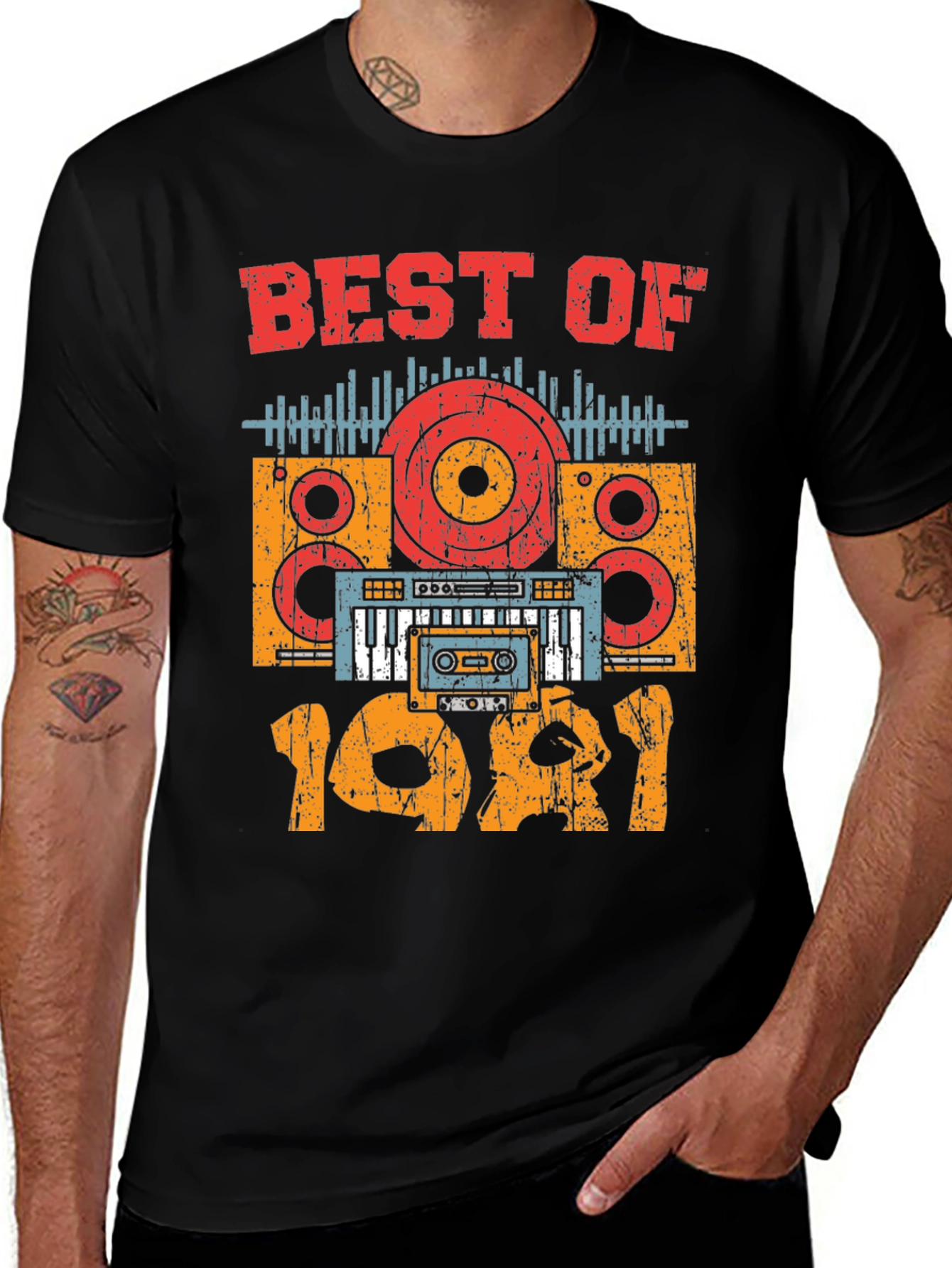 Variant 16 of Best of 1981 Retro Music T-Shirt