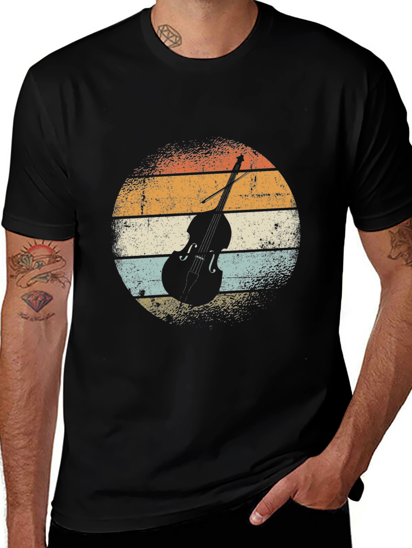 Variant 6 of Vintage Bass T-Shirt - Retro Style