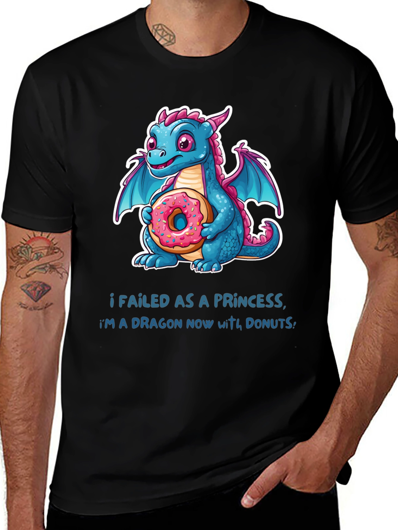 Variant 25 of Dragon Princess Donut T-Shirt