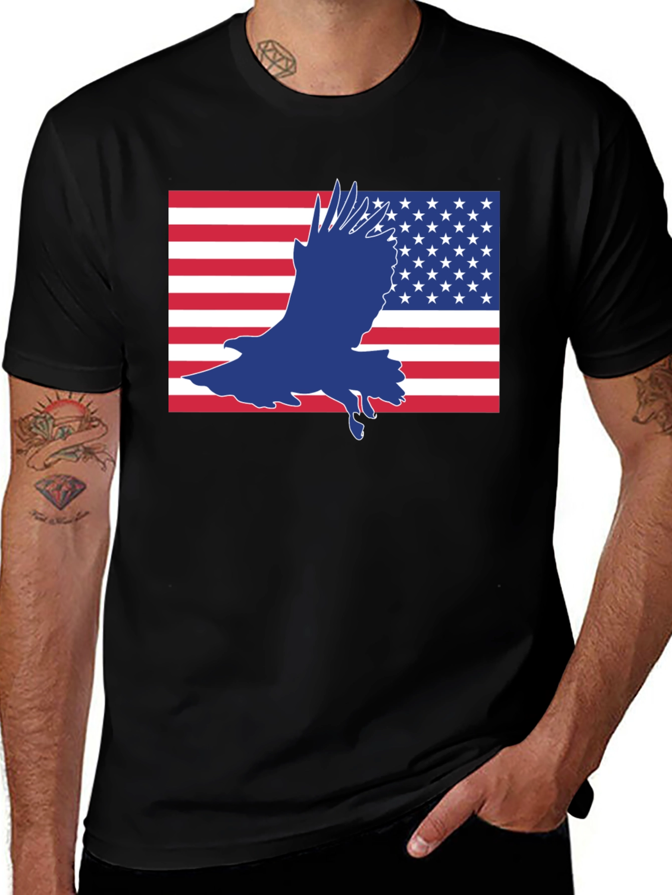 American Eagle Flag Graphic Tee