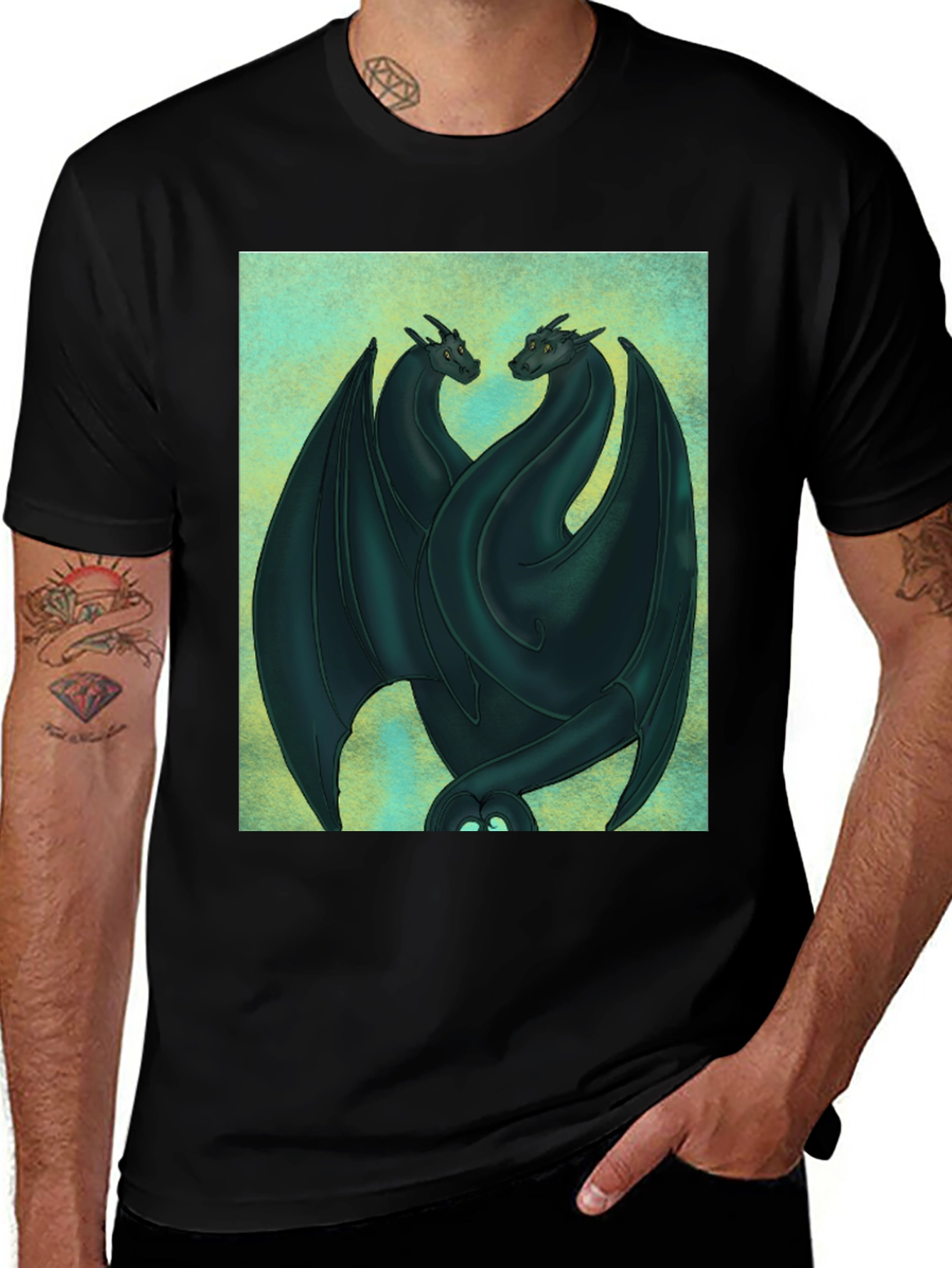 Variant 4 of Dragon Graphic Tee - Mythical Creature Apparel