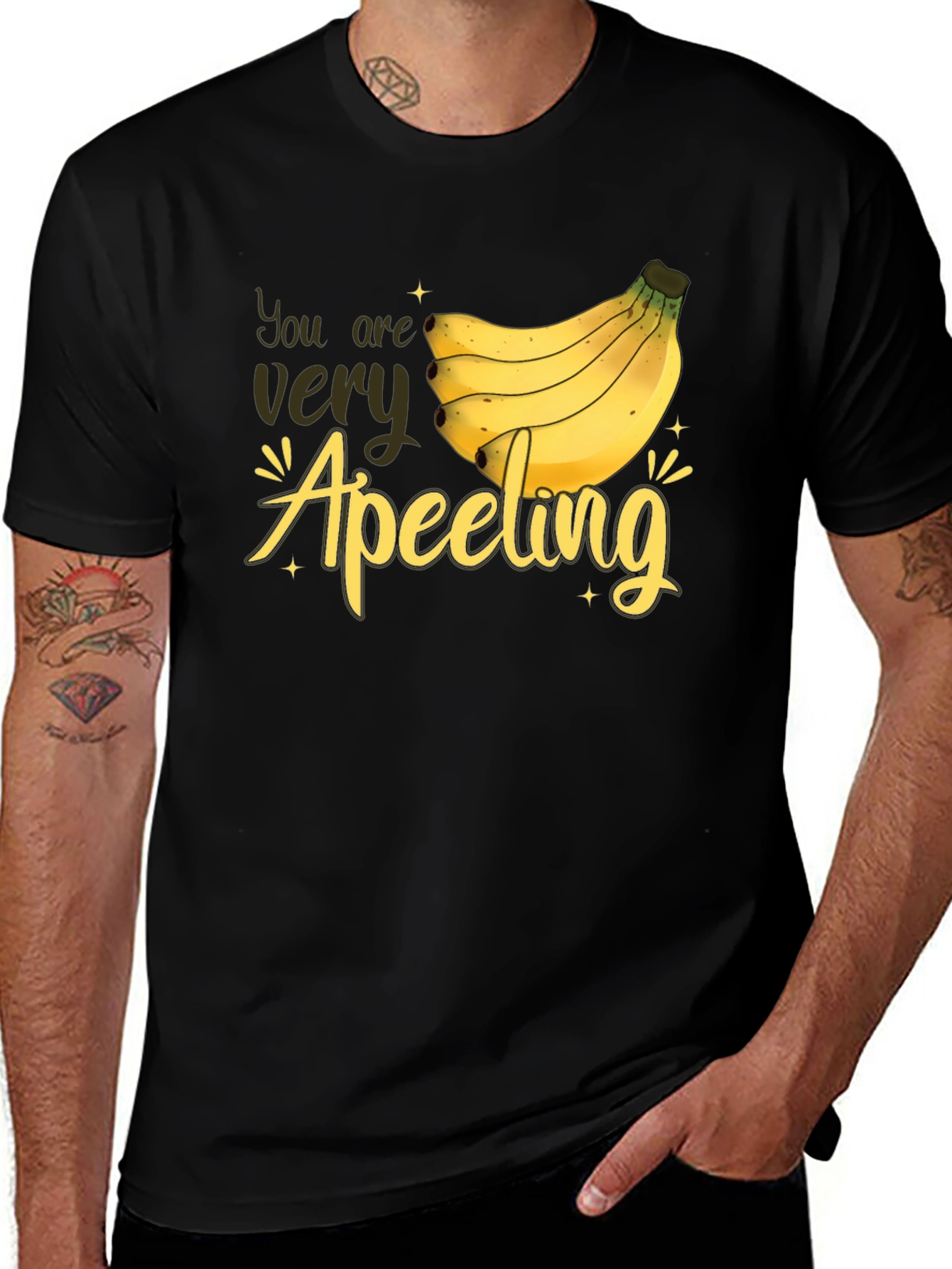 Variant 10 of Apeeling Banana Pun Graphic T-Shirt