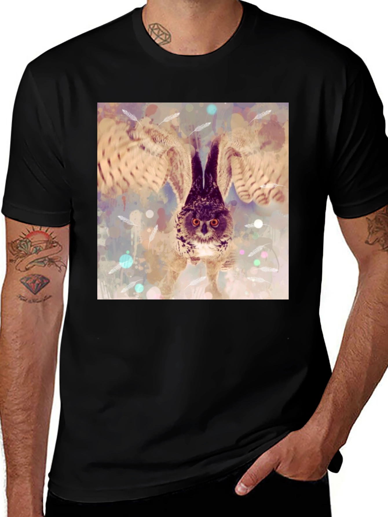 Variant 5 of Owl Wings T-Shirt - Unique Graphic Tee