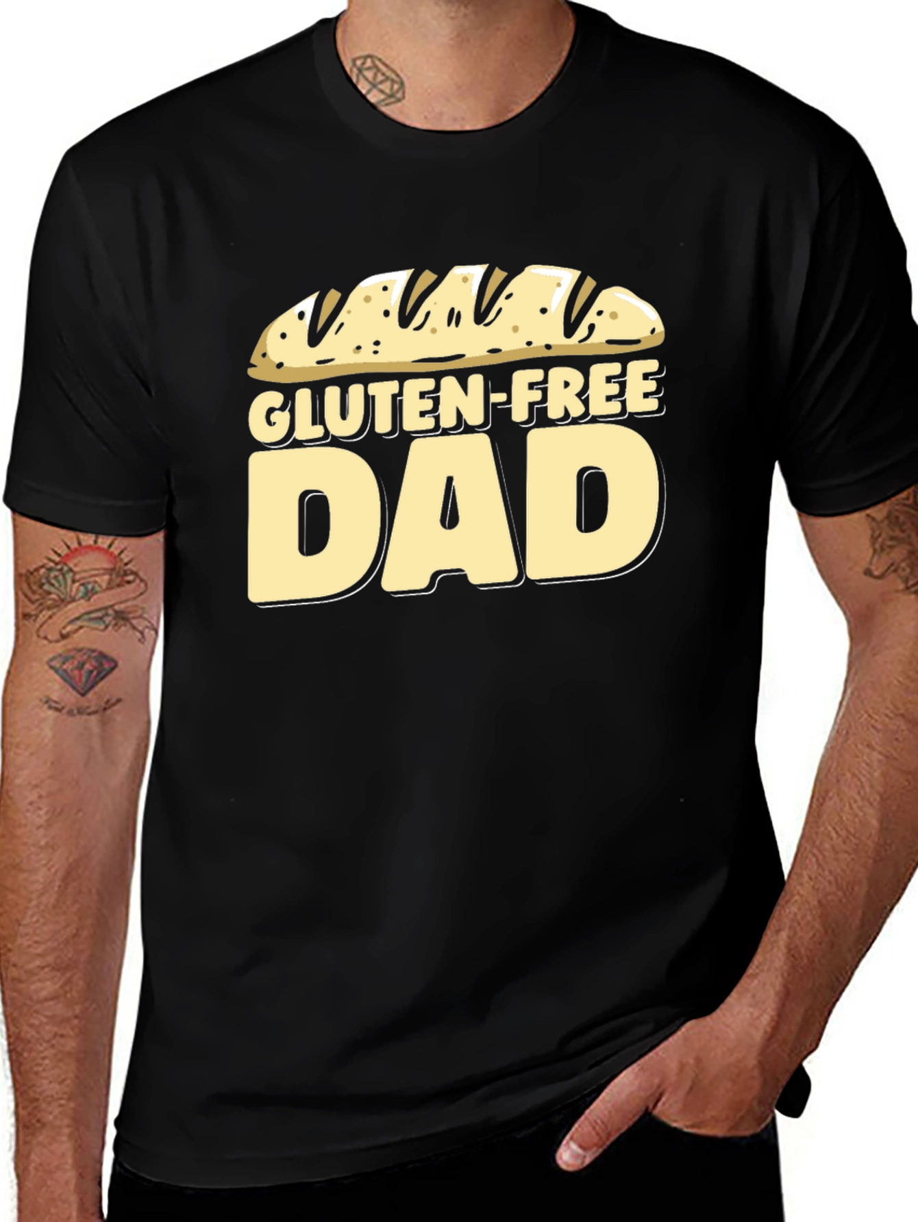 Variant 16 of Gluten-Free Dad T-Shirt - Novelty Foodie Tee
