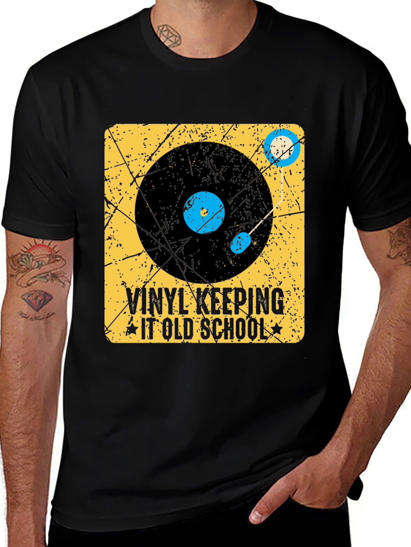Variant 15 of Vinyl Keeping It Old School T-Shirt