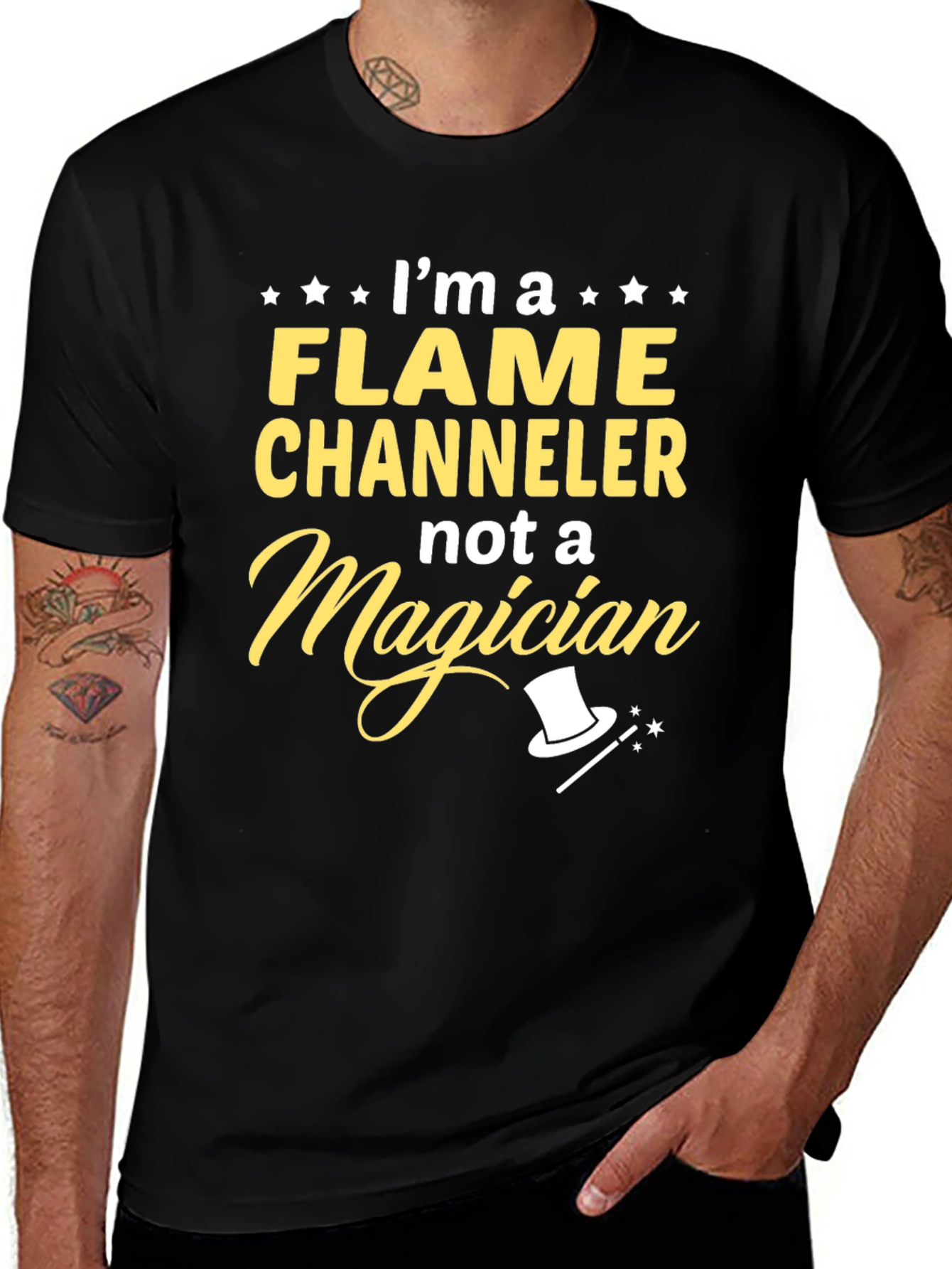 Variant 29 of Flame Channeler Novelty Graphic T-Shirt