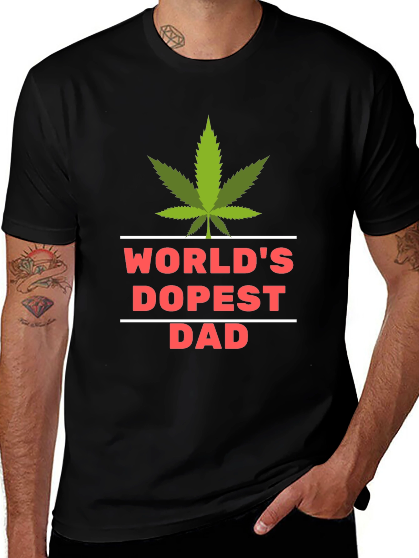 Variant 10 of World's Dopest Dad T-Shirt - Funny Father's Day Gift