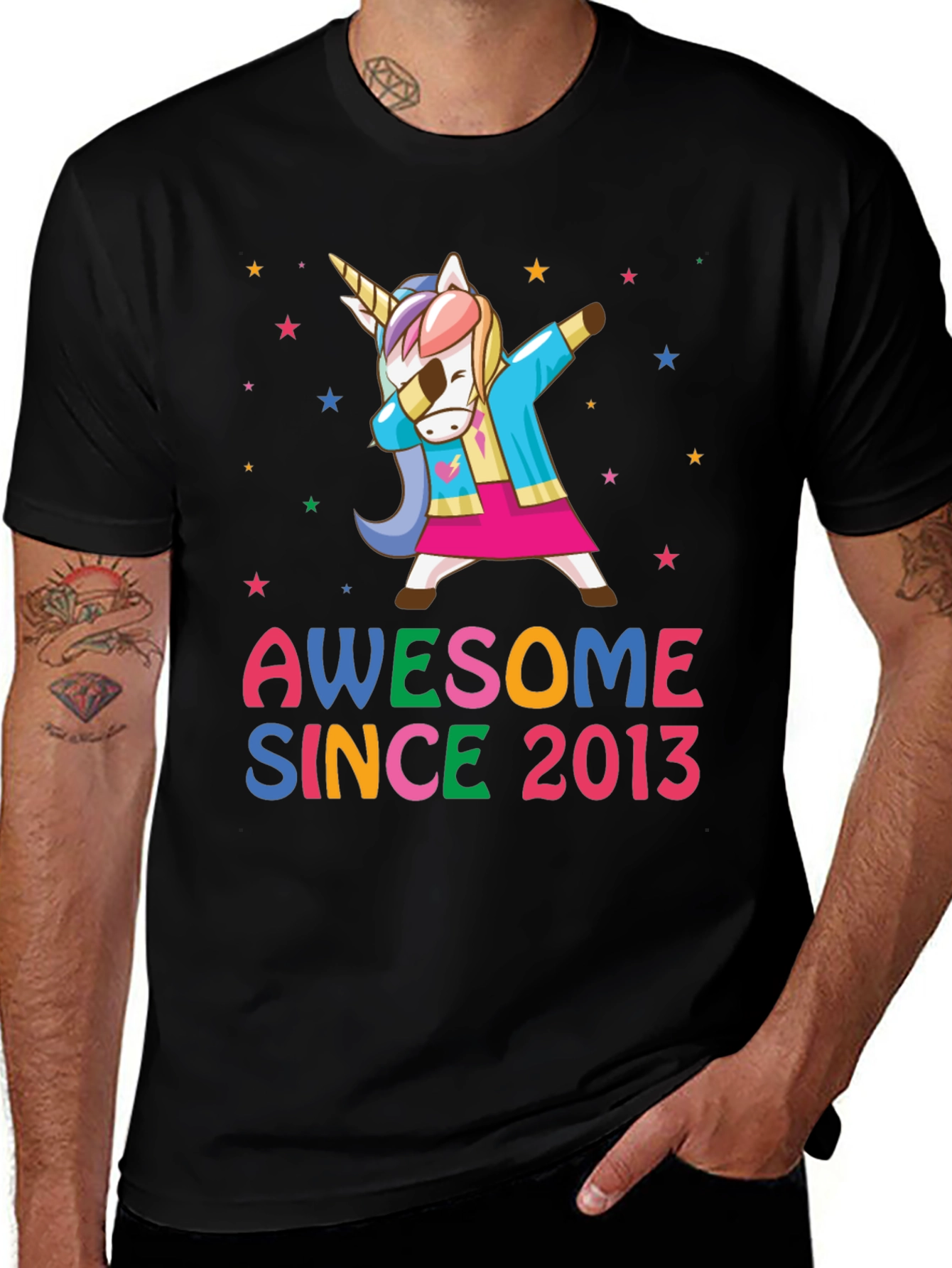 Variant 13 of Awesome Since 2013 Unicorn T-Shirt