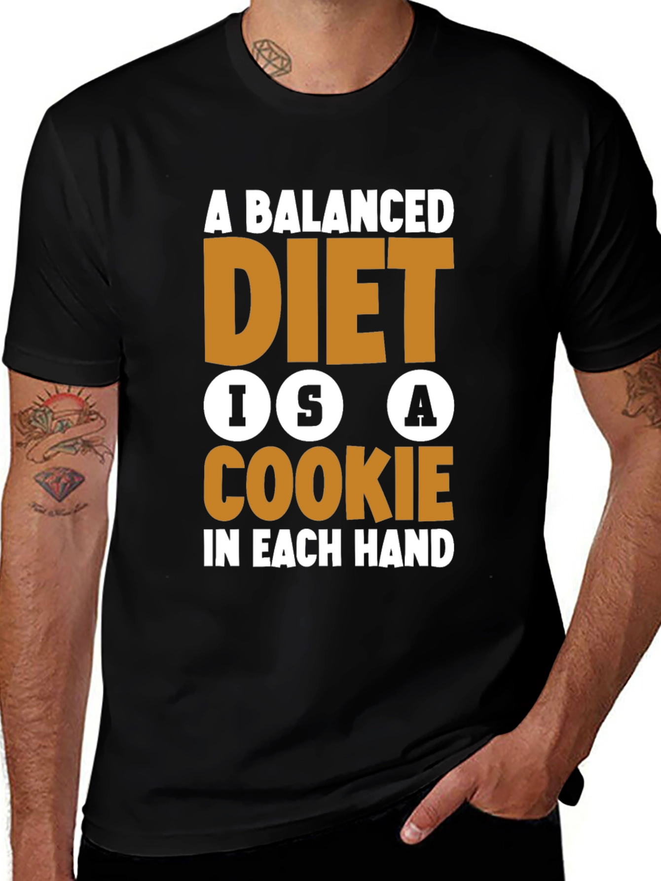 Variant 15 of Balanced Diet Cookie T-Shirt