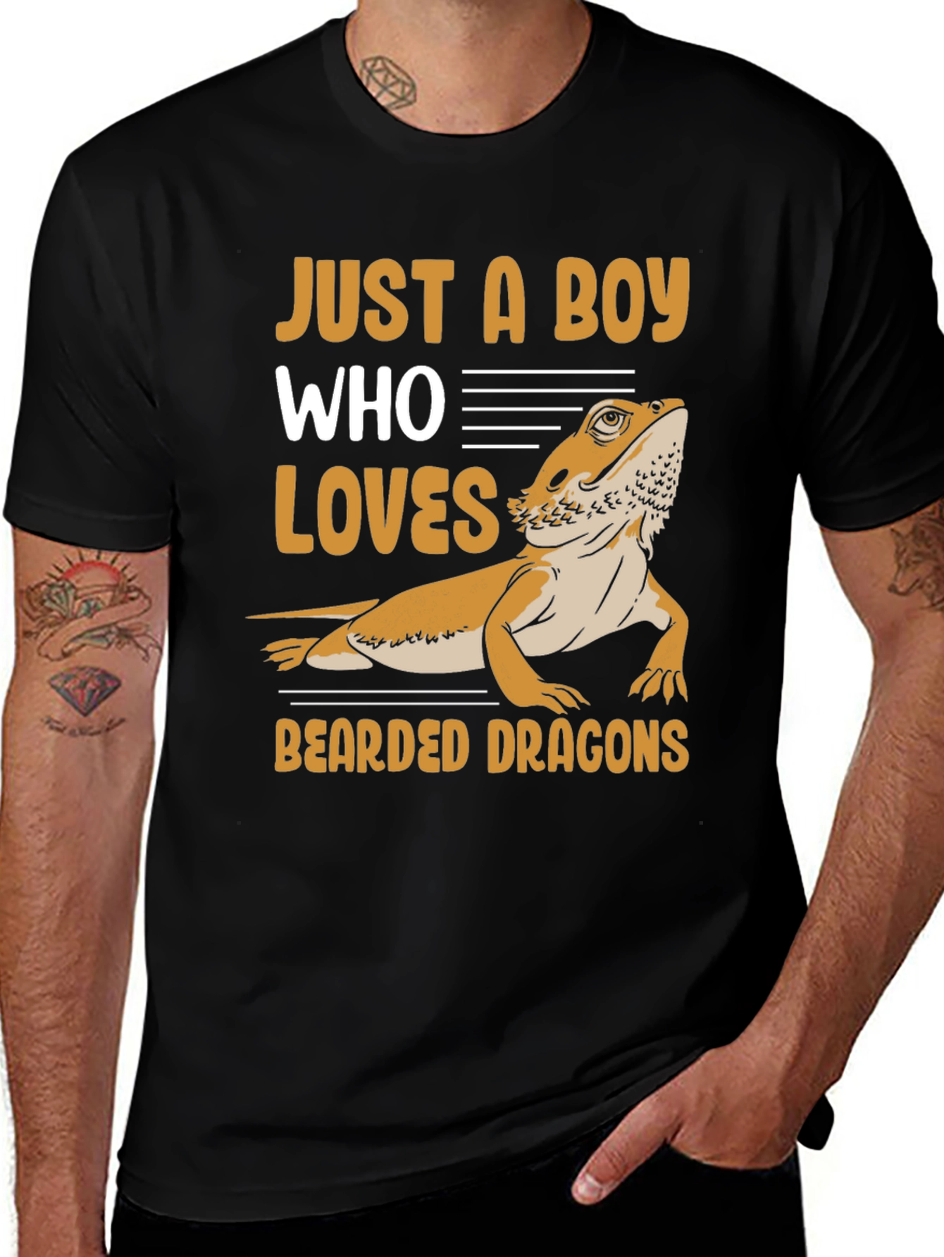 Variant 6 of Boy Who Loves Bearded Dragons T-Shirt