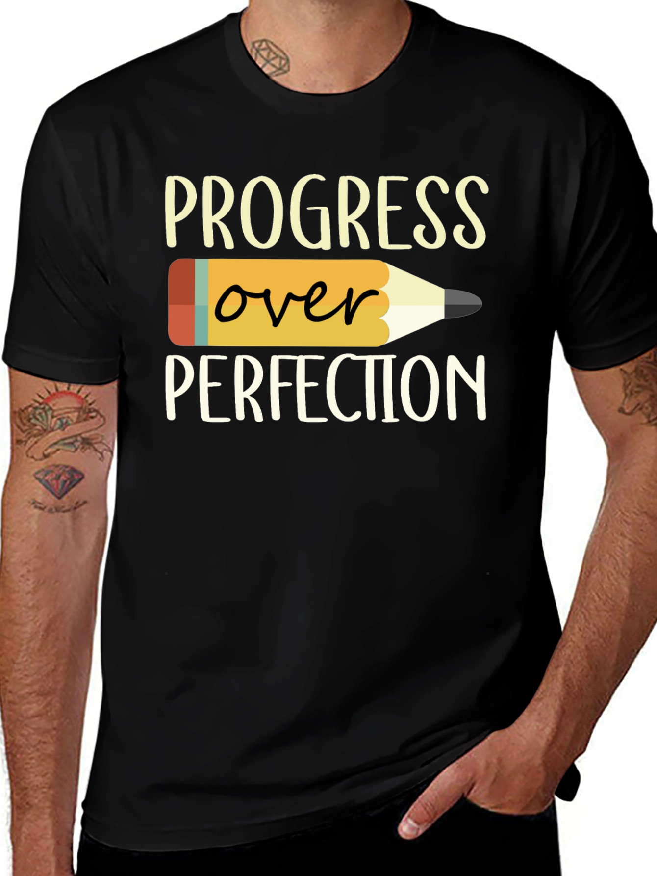 Progress Over Perfection T-Shirt - Motivational Teacher Tee