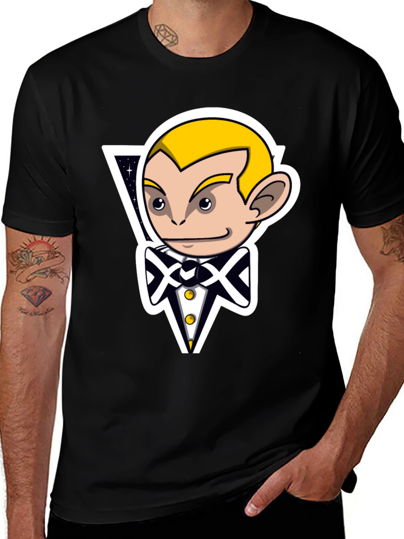 Variant 7 of Monkey Tuxedo Graphic Tee