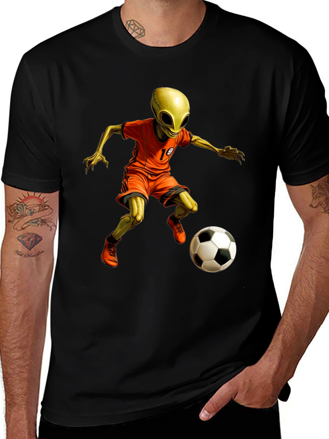 Variant 26 of Alien Soccer T-Shirt - Galactic Goals!