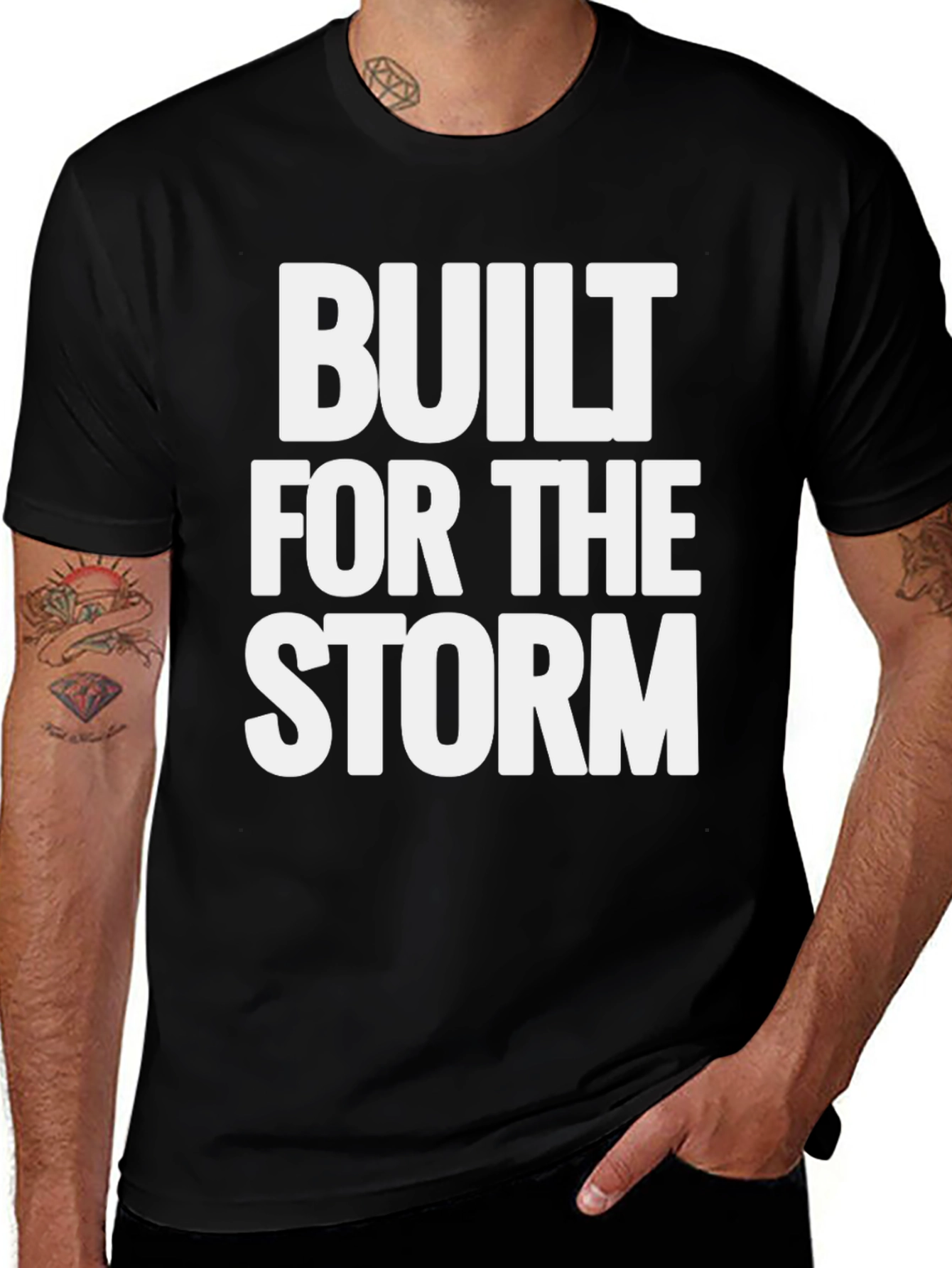 Variant 15 of Built for The Storm T-Shirt - Bold Graphic Tee