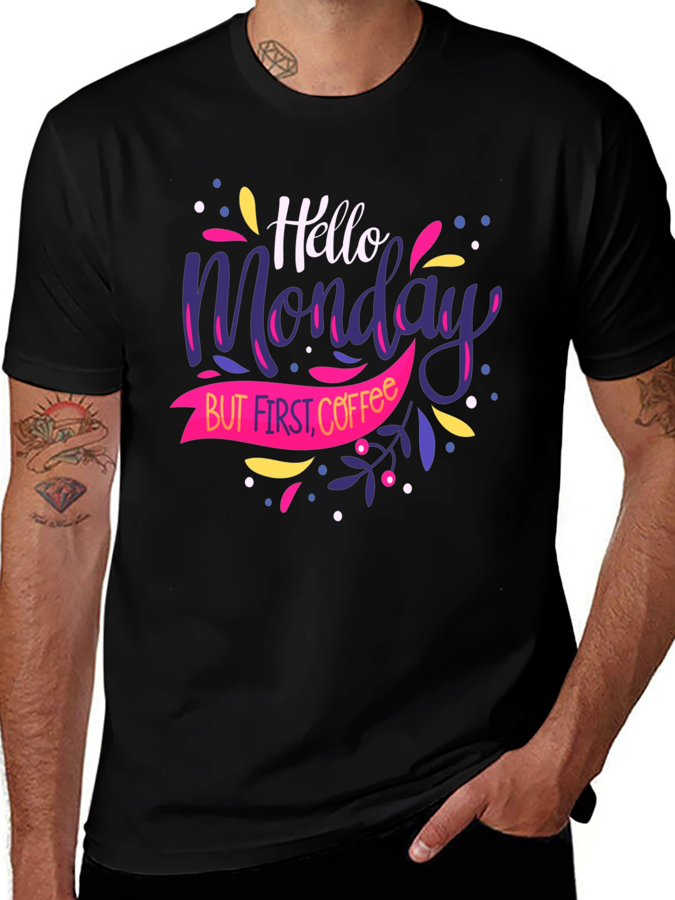 Variant 11 of Hello Monday Coffee T-Shirt